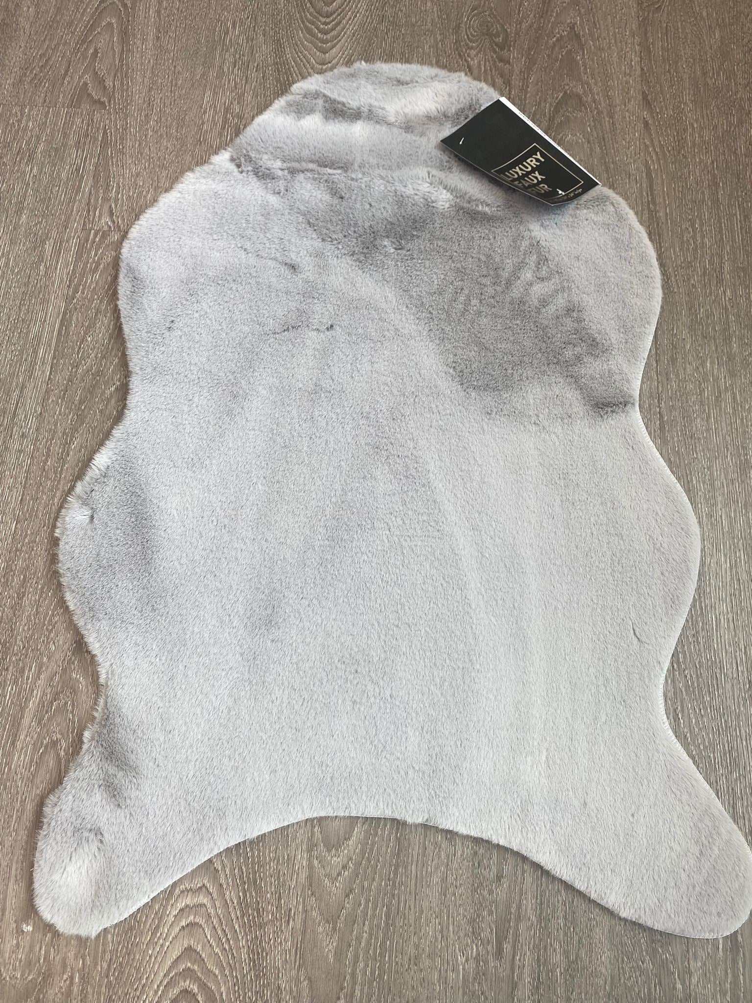 Faux Rabbit Fur Grey - Shape FRF-13LGRY