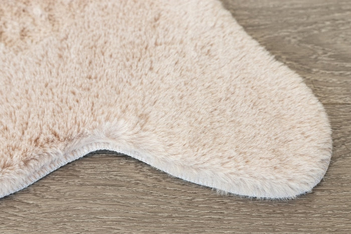 Faux Rabbit Fur Beige - Shape FRF-44BGE