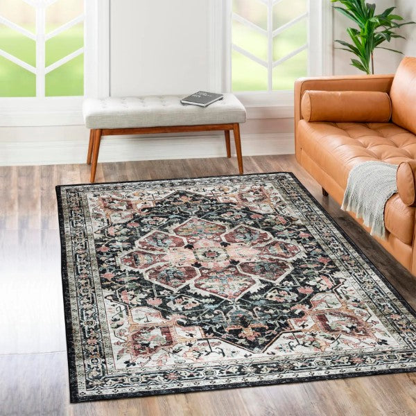 Brio Washable Non Slip Modern Rug BRI-1002