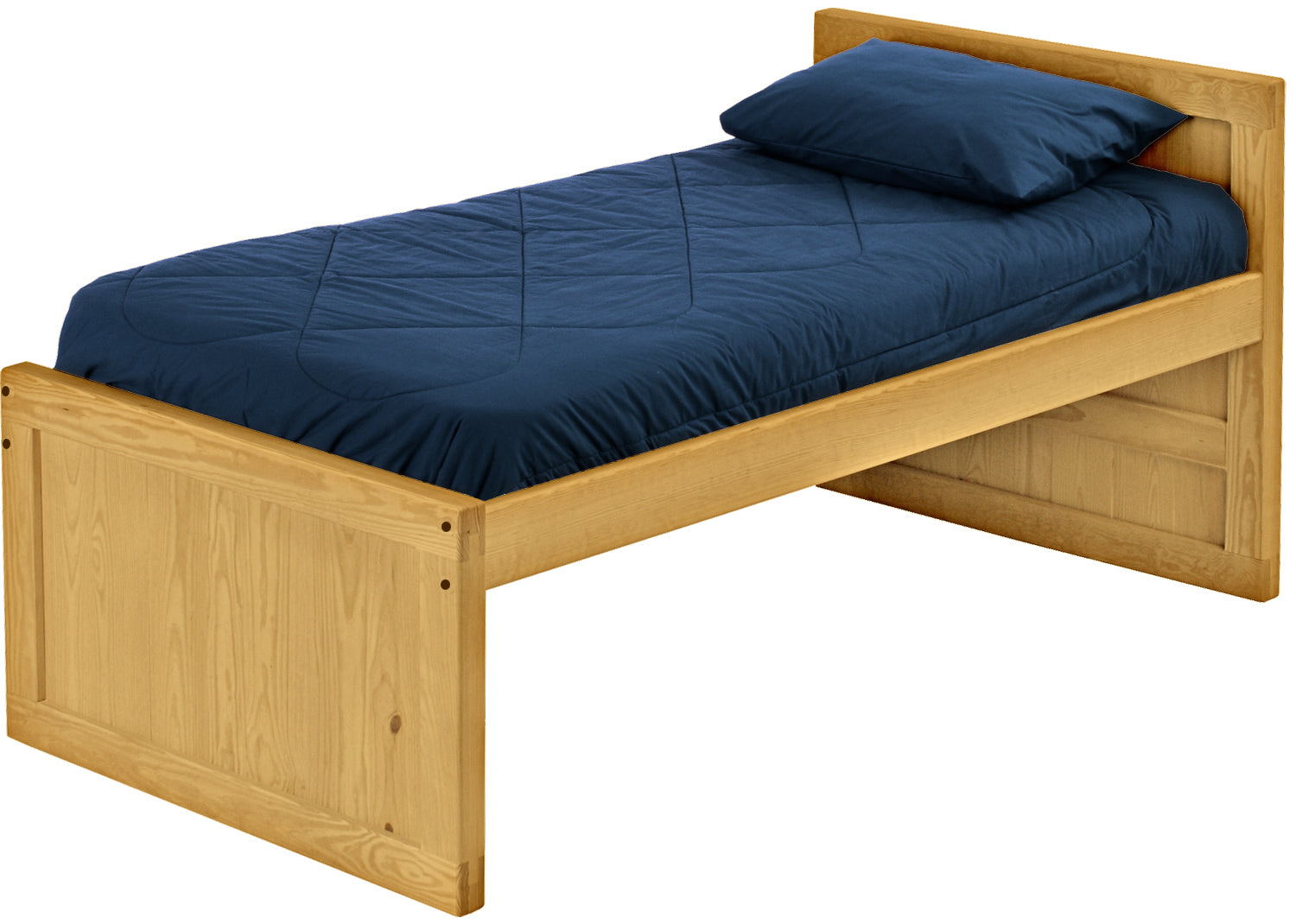 Captain's Bed, Full, 39" Headboard and 26" Footboard By Crate Designs. 4411