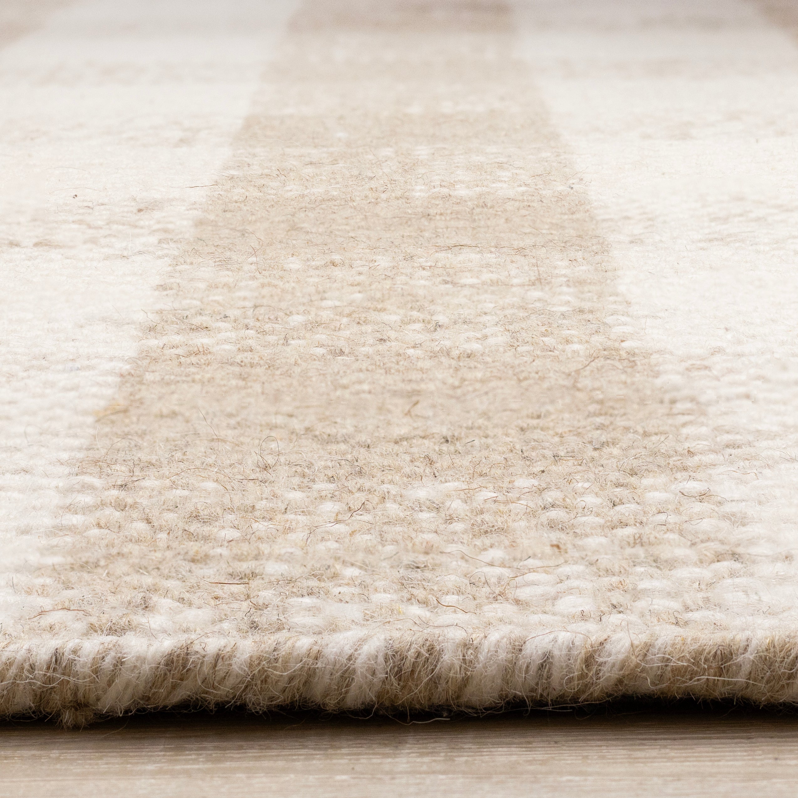 Ascent Beige White Plaid Design