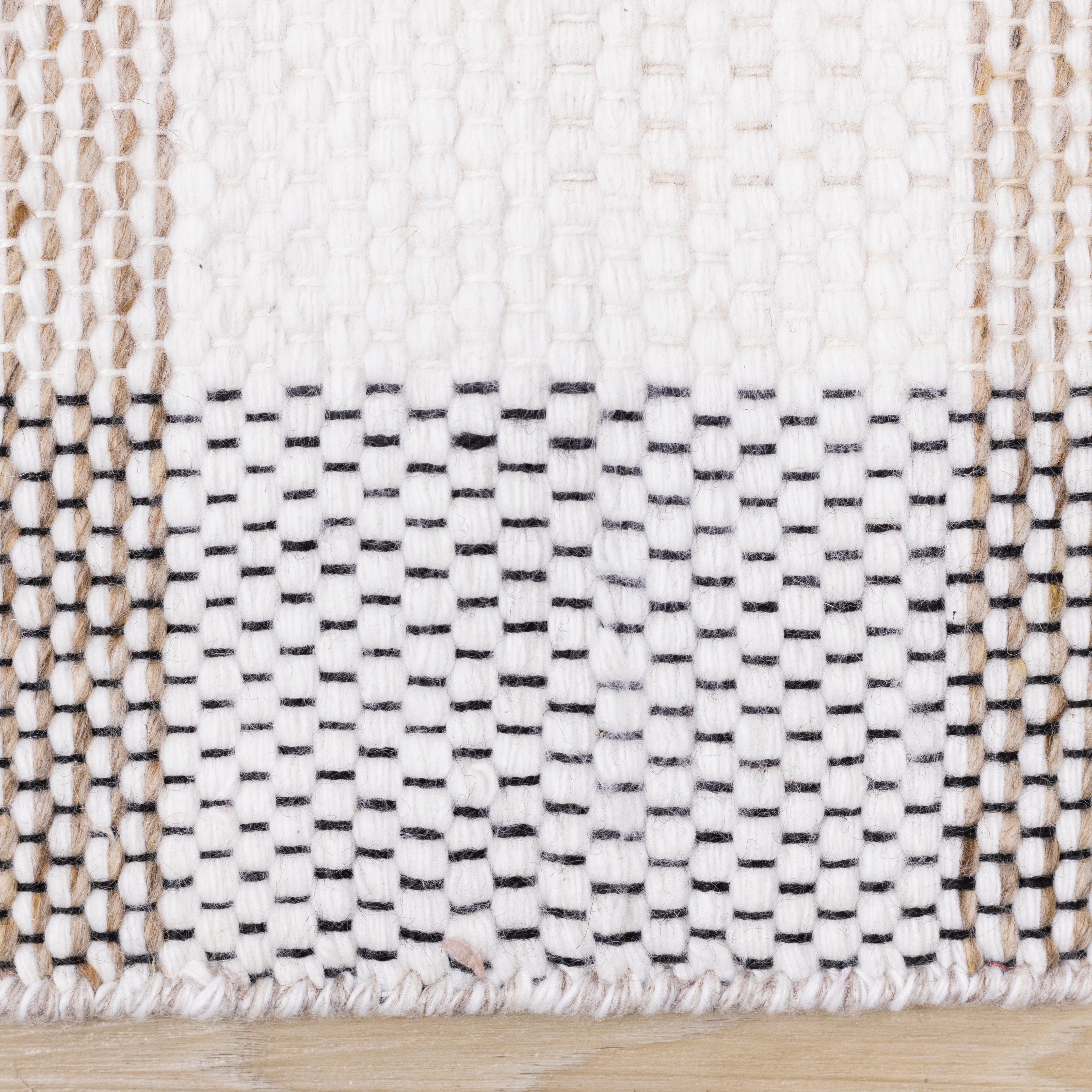 Aspen Beige Muted Plaid Woven Rug