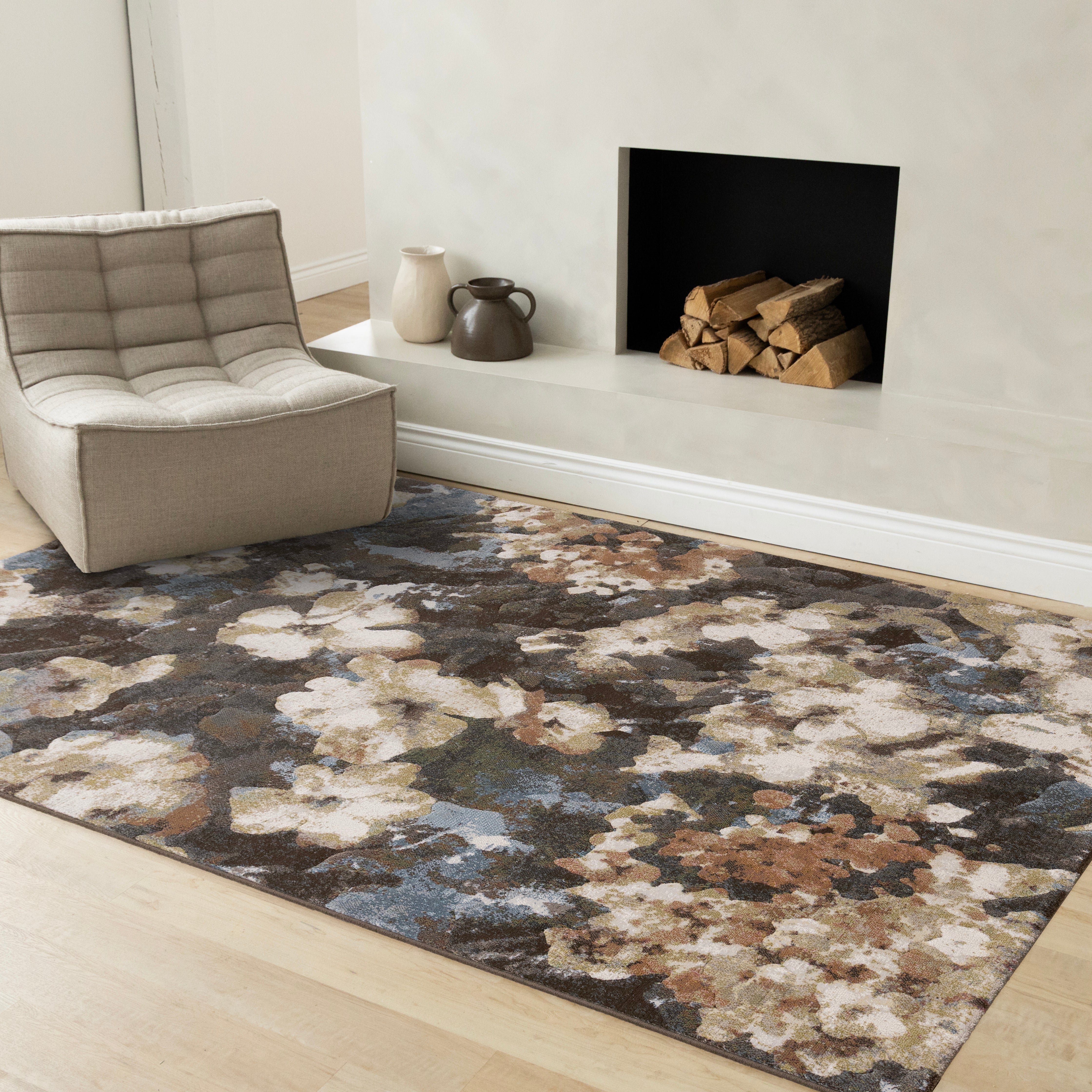 Aurora Multi Elegant Floral Design Rug