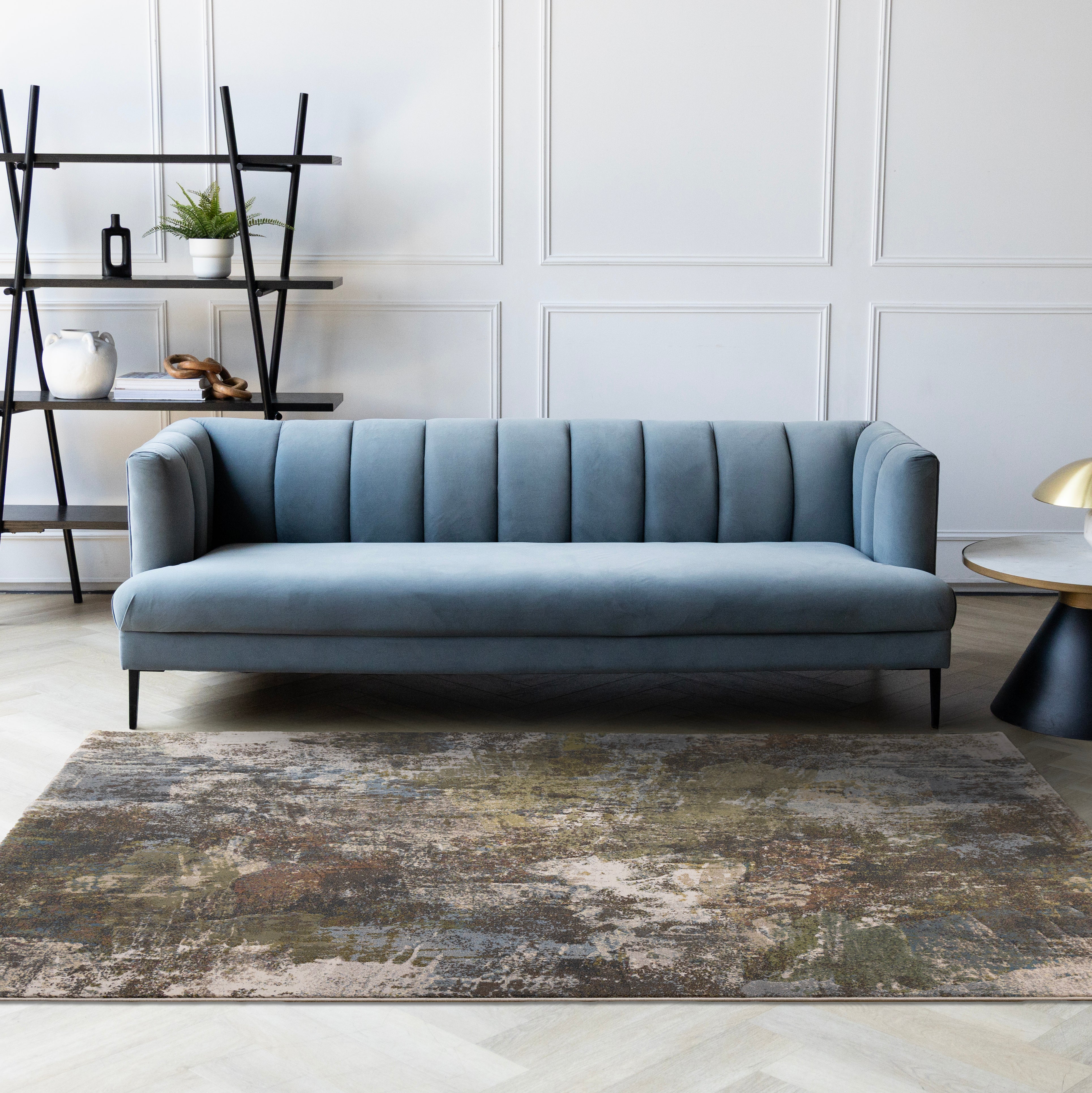 Aurora Grey Blue Green Pink Distressed Design