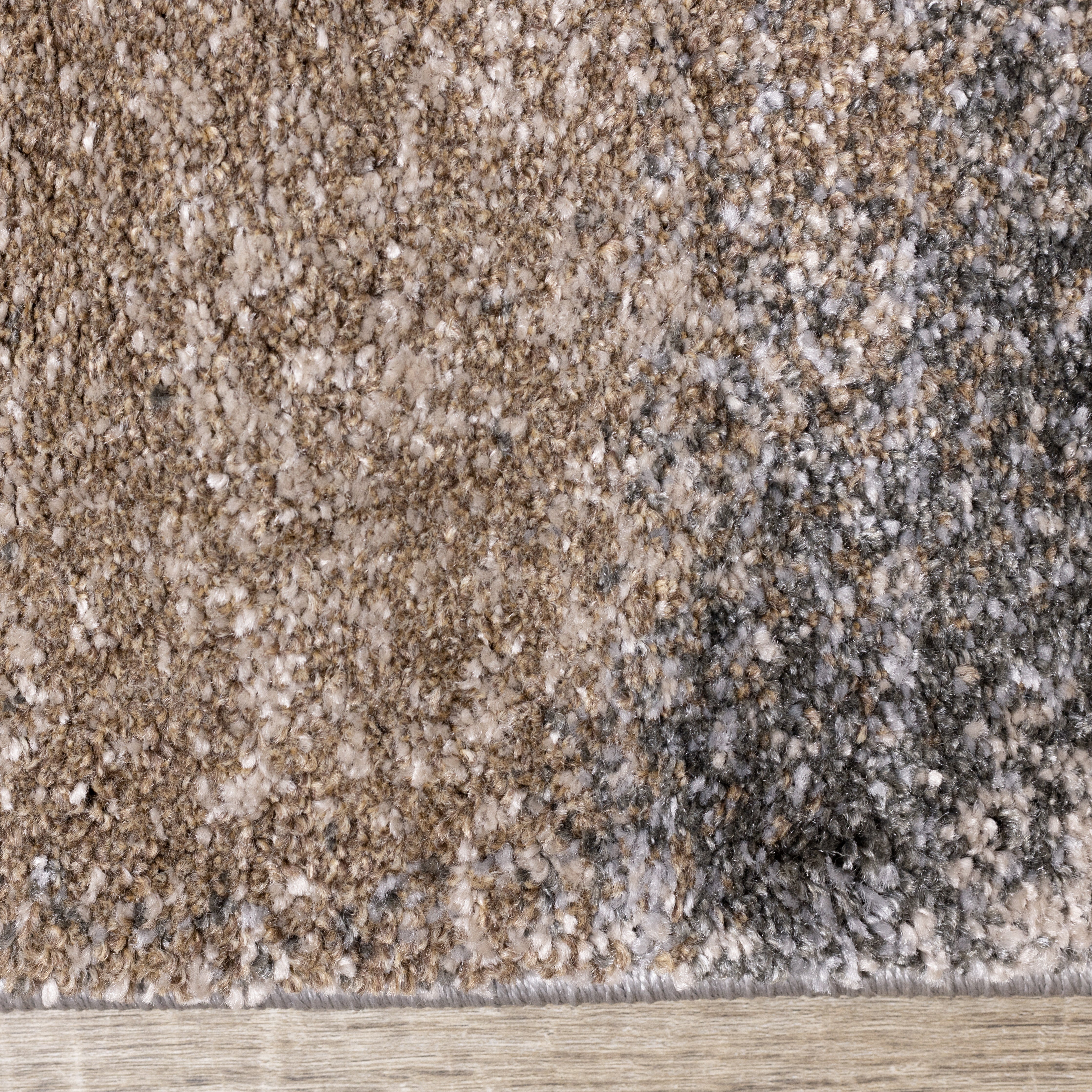 Breeze Grey Simple Patches Rug