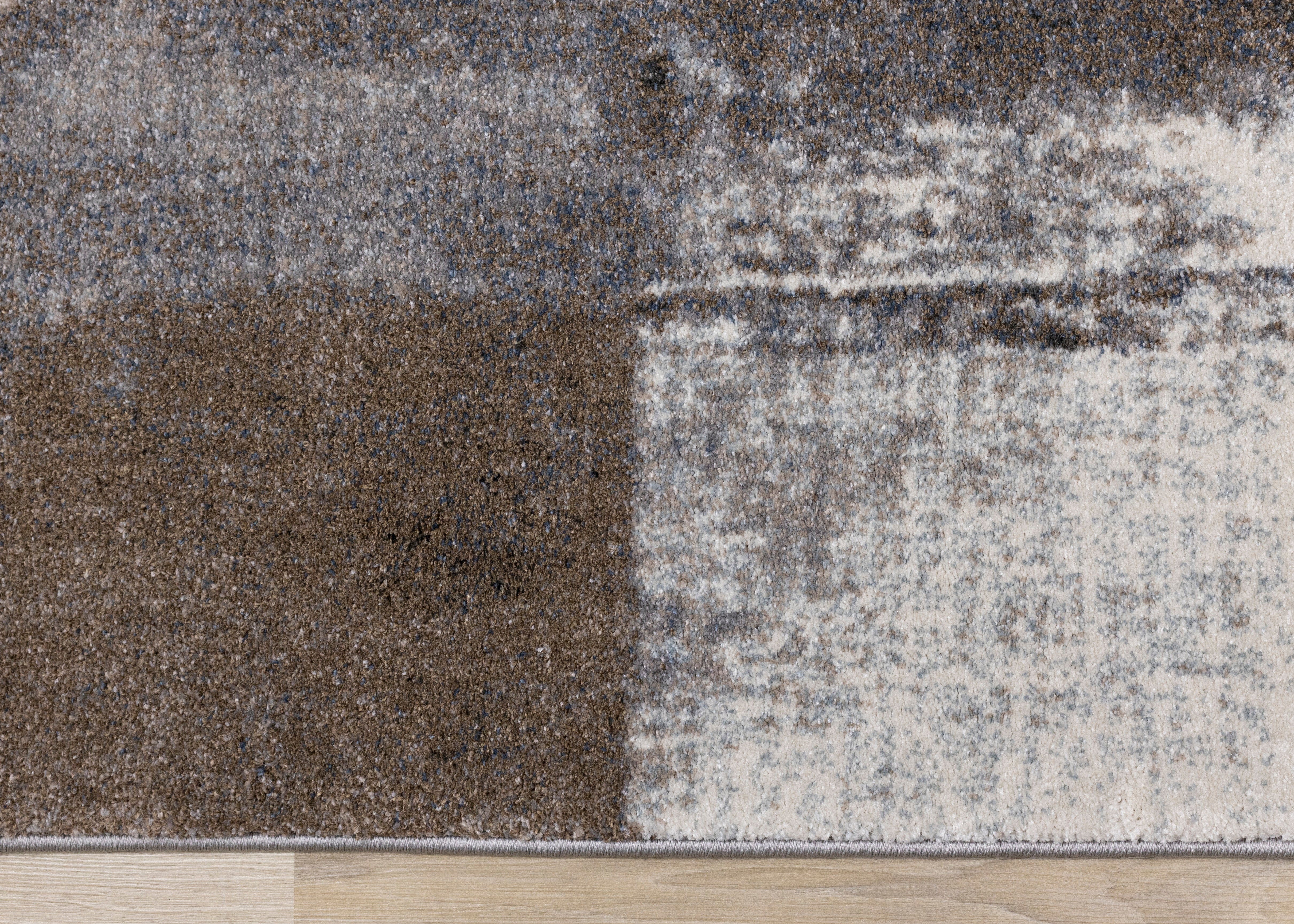 Breeze Cream Brown Grey Robust Triangle Rug