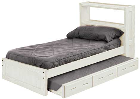 Bookcase Bed with Trundle, Twin, By Crate Designs. 4336