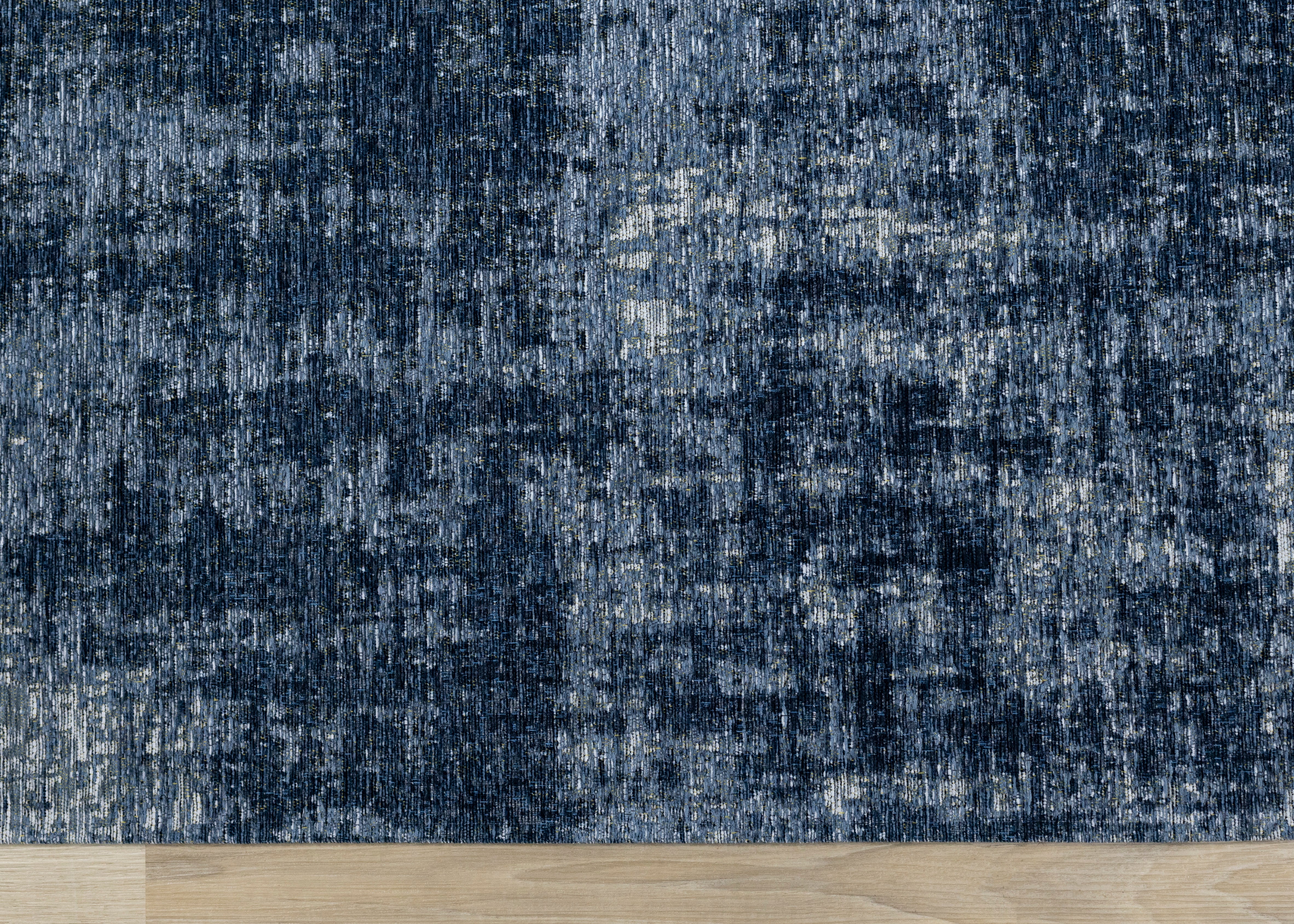 Cathedral Deep Blue Tree Bark Rug