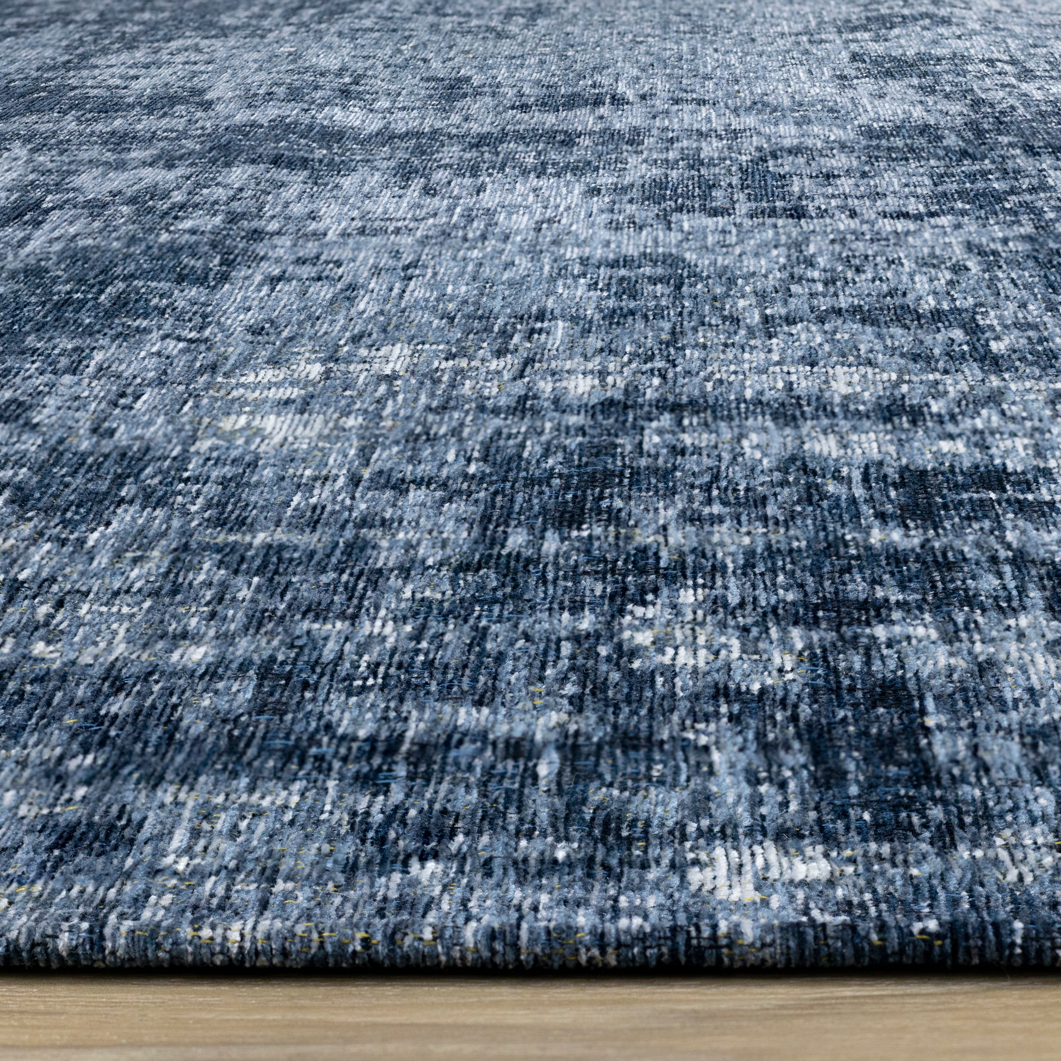 Cathedral Deep Blue Tree Bark Rug