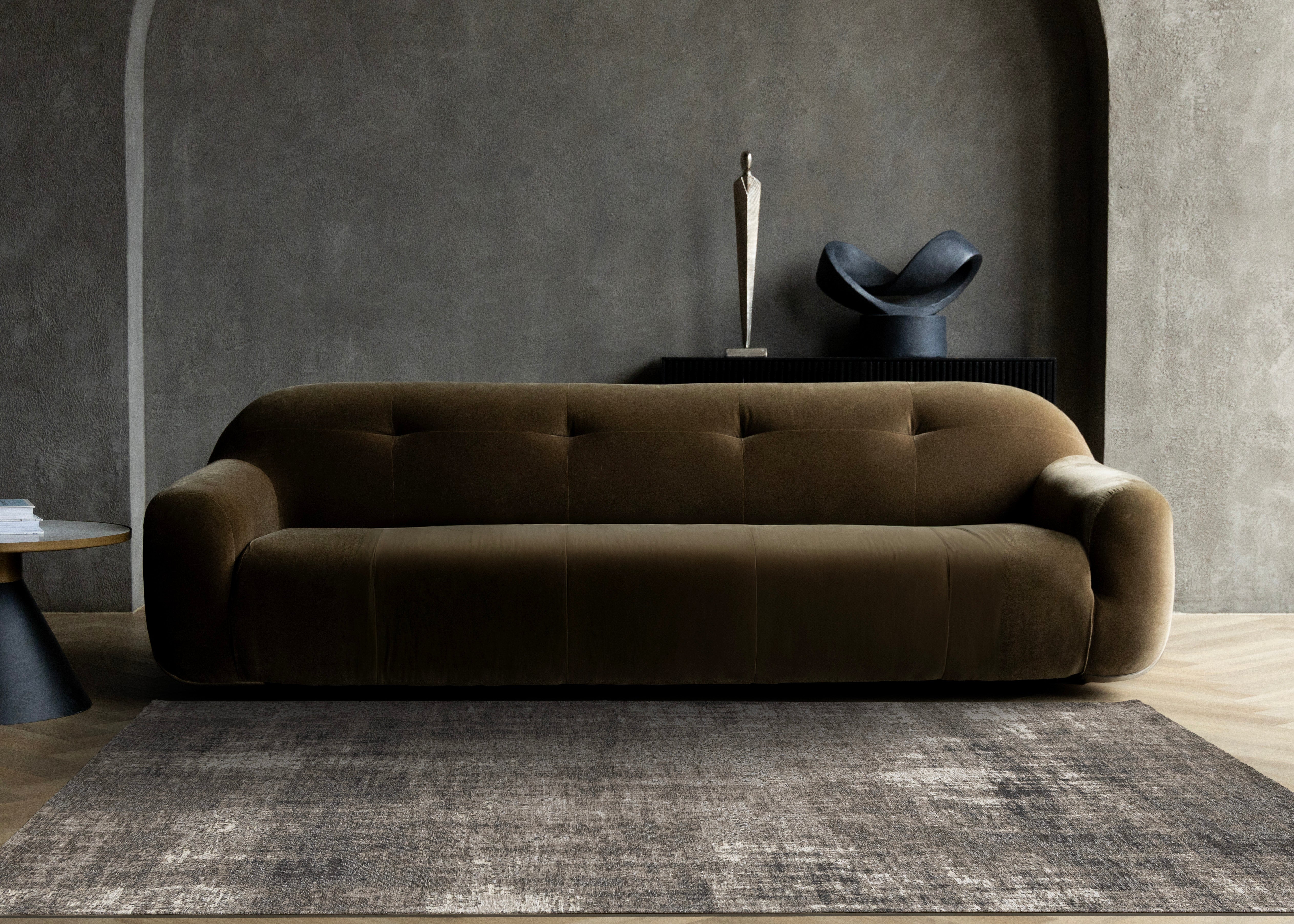 Cathedral Grey Tree Bark Rug