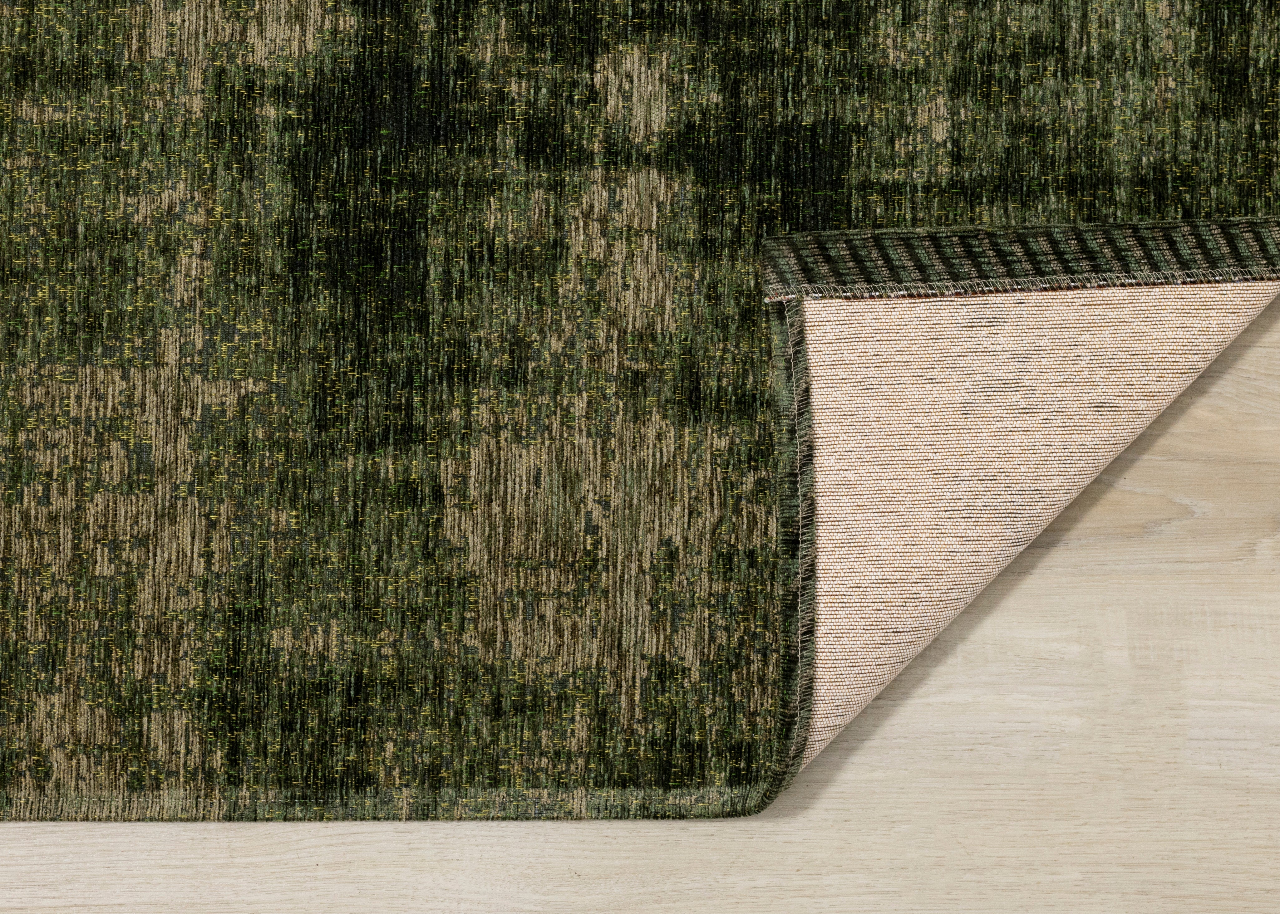 Cathedral Green Tree Bark Rug