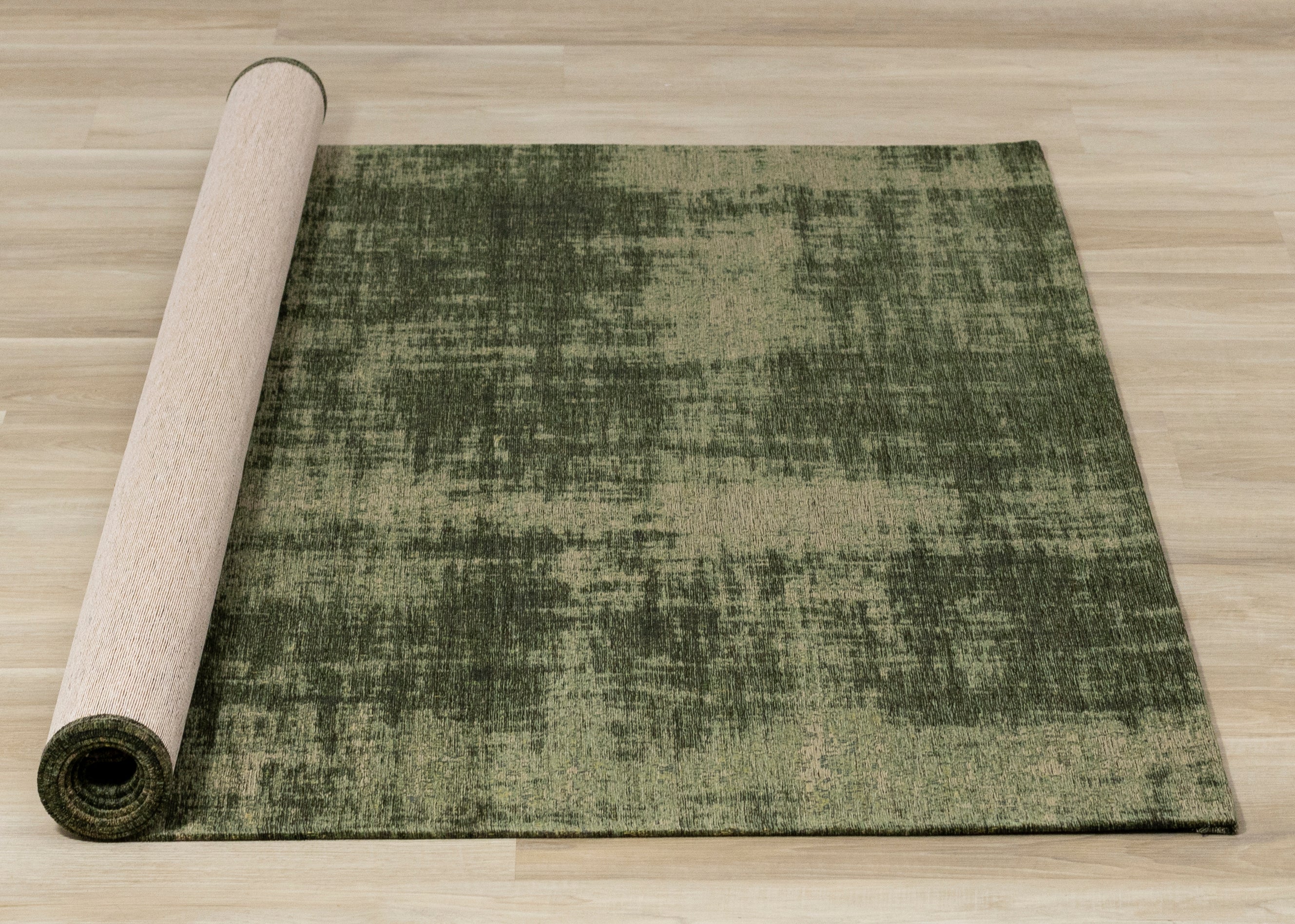 Cathedral Green Tree Bark Rug