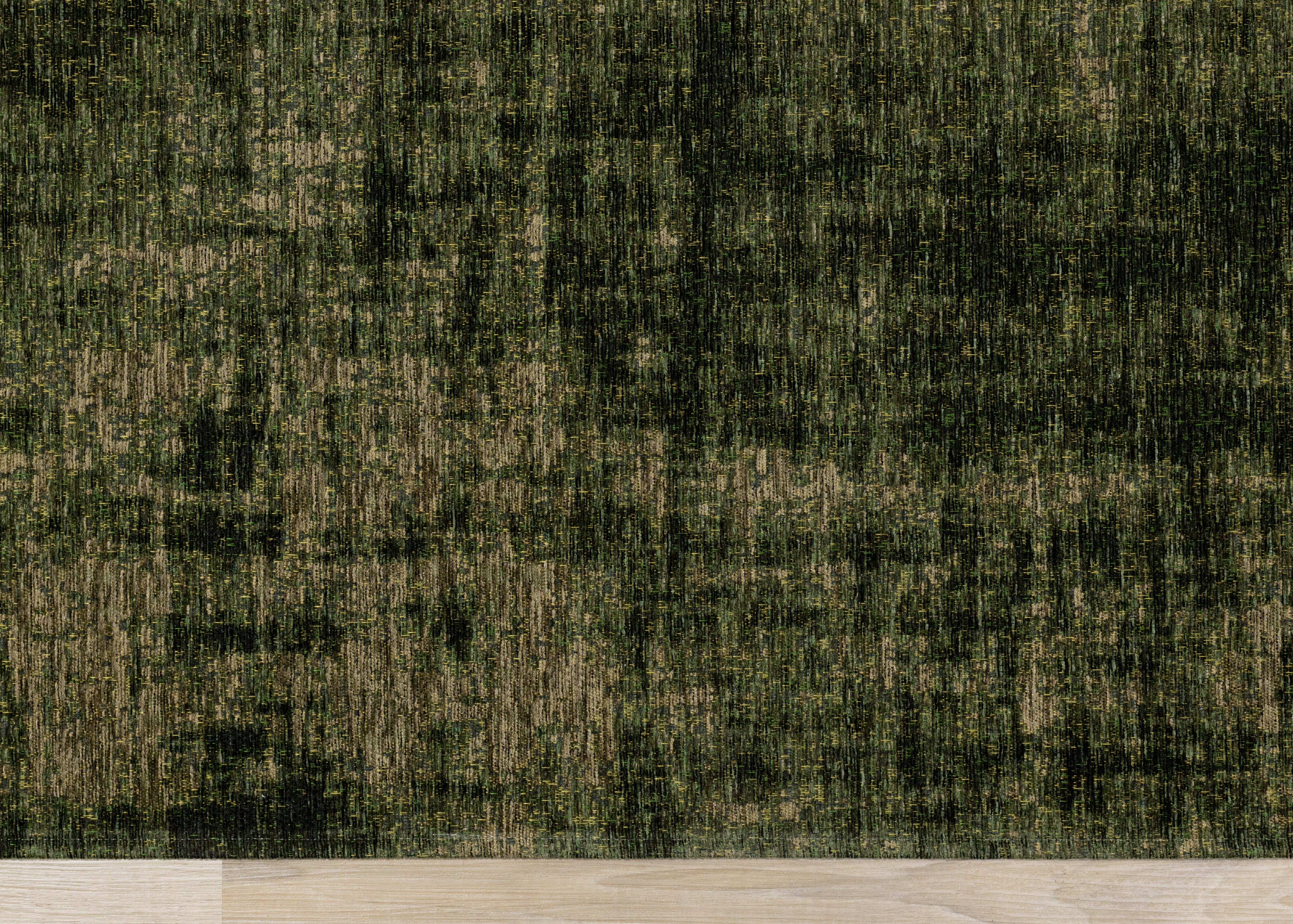 Cathedral Green Tree Bark Rug