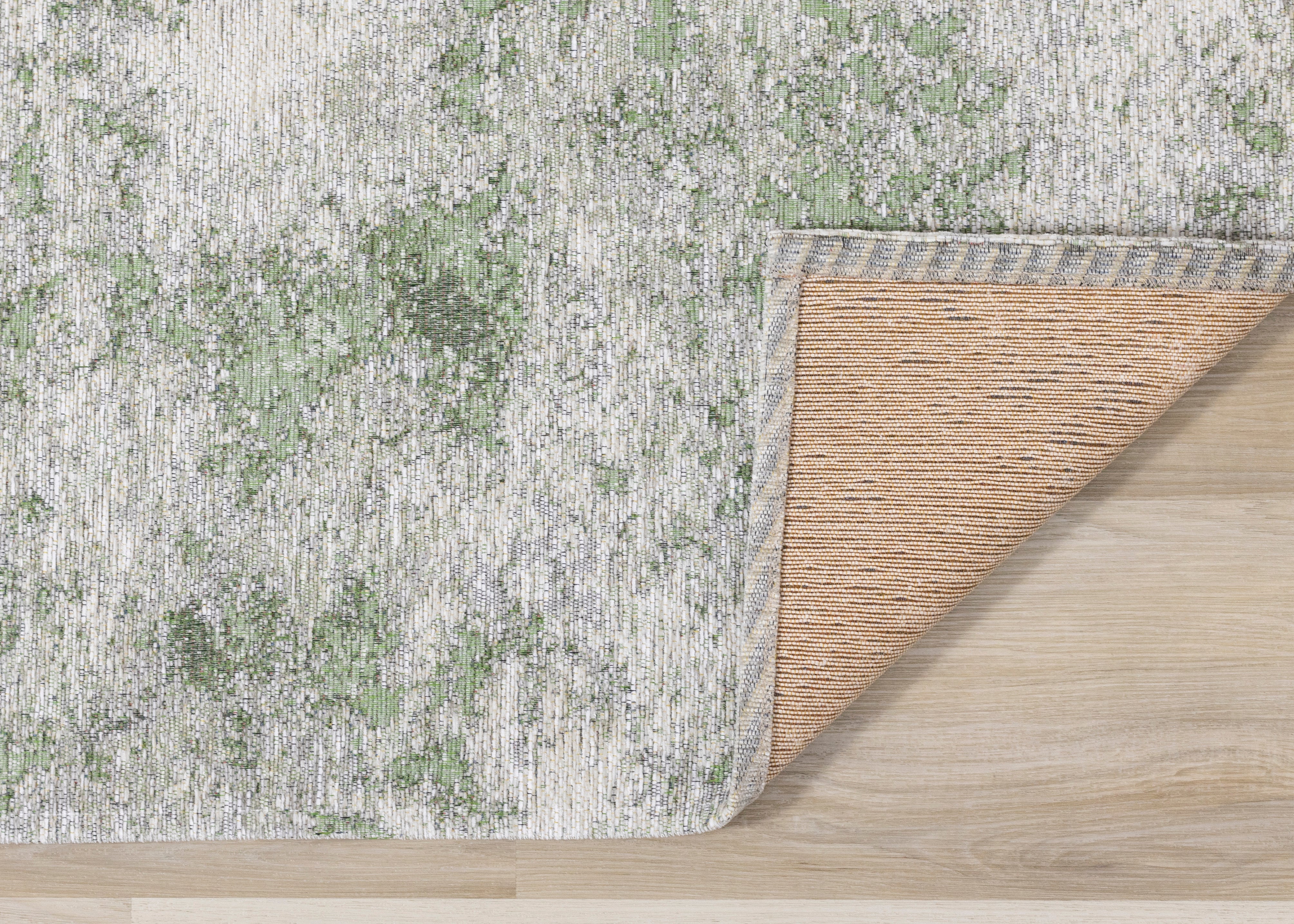 Cathedral Green Grey Cream Marble Rug