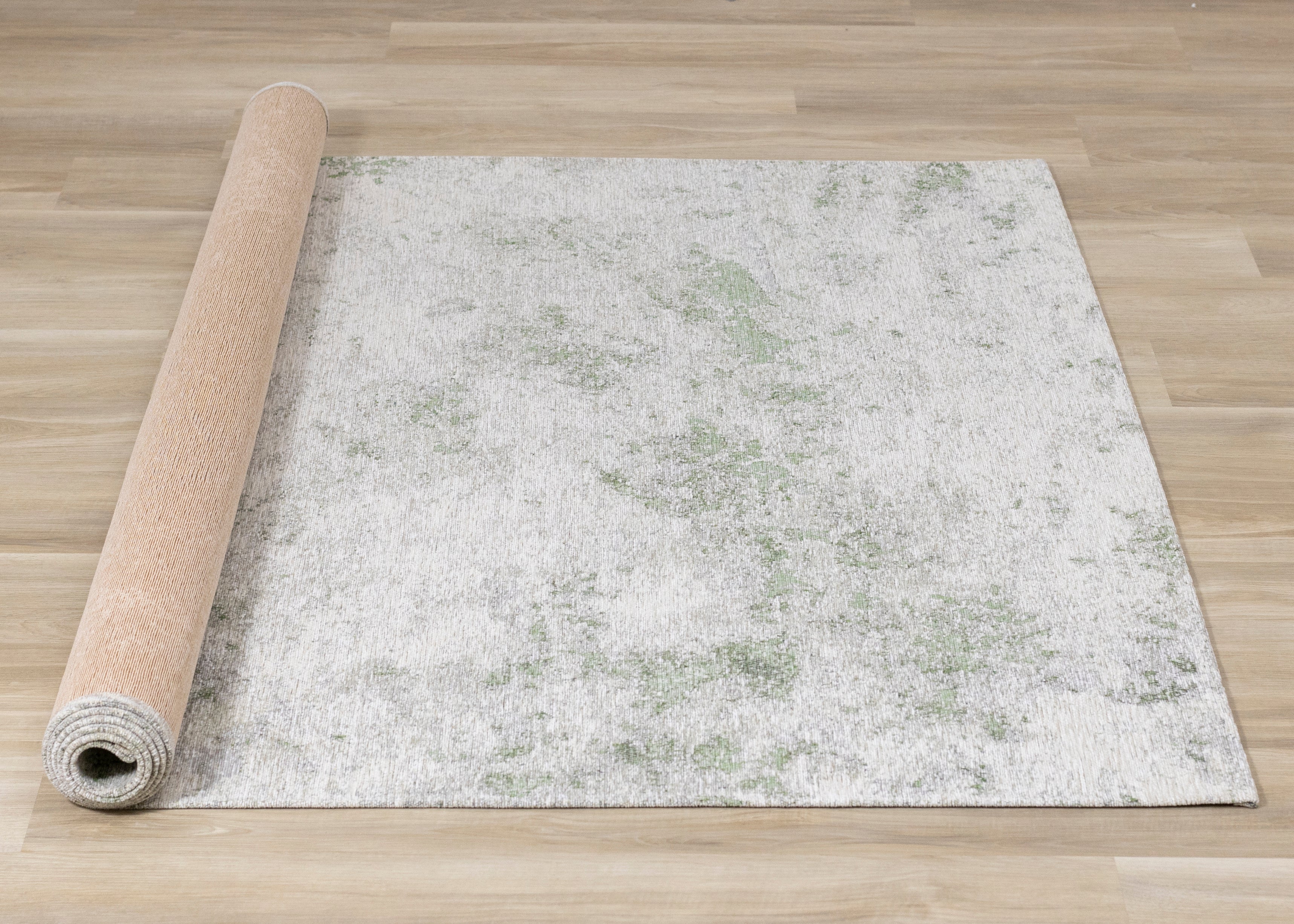 Cathedral Green Grey Cream Marble Rug