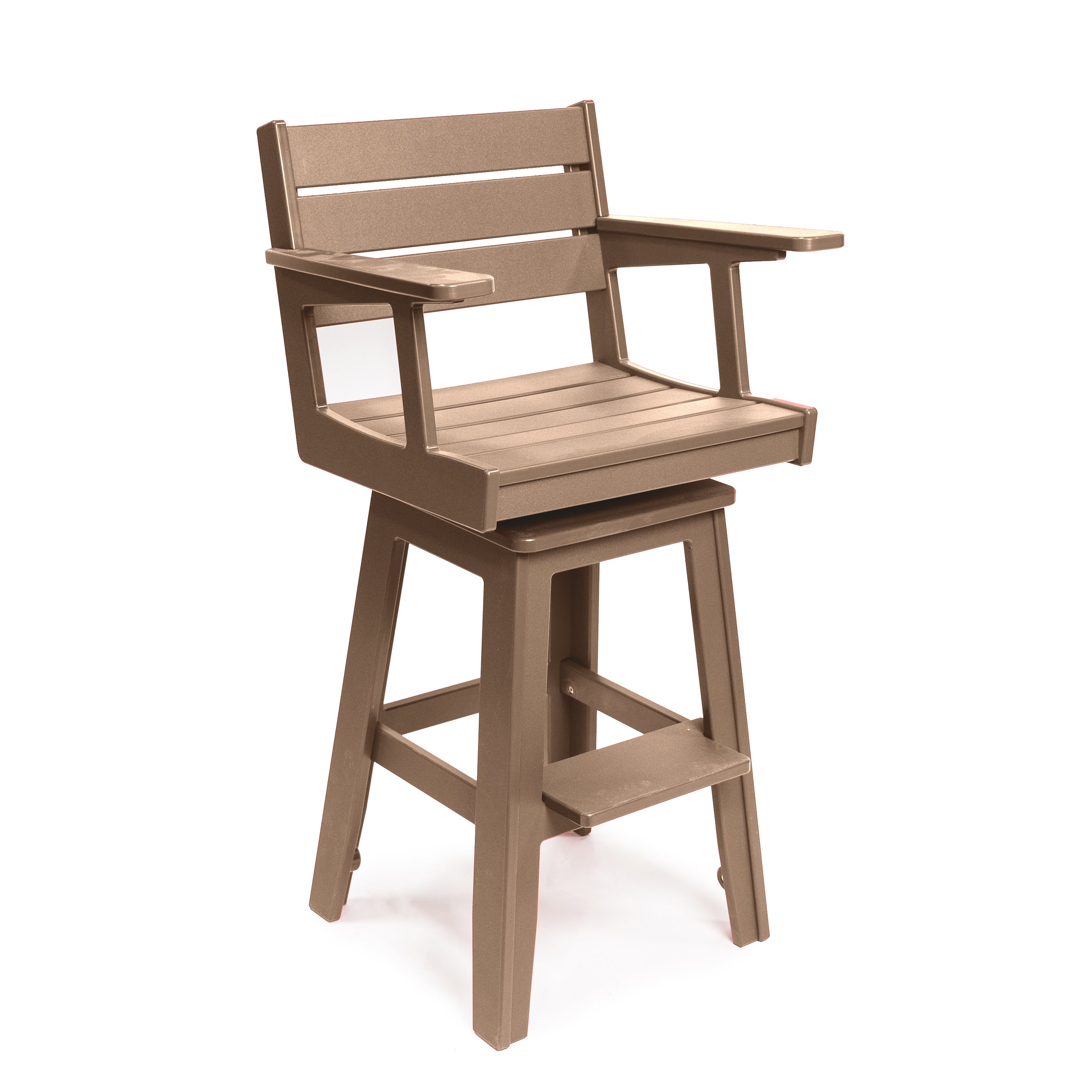 Pub Chair with Arms, Optional Swivel