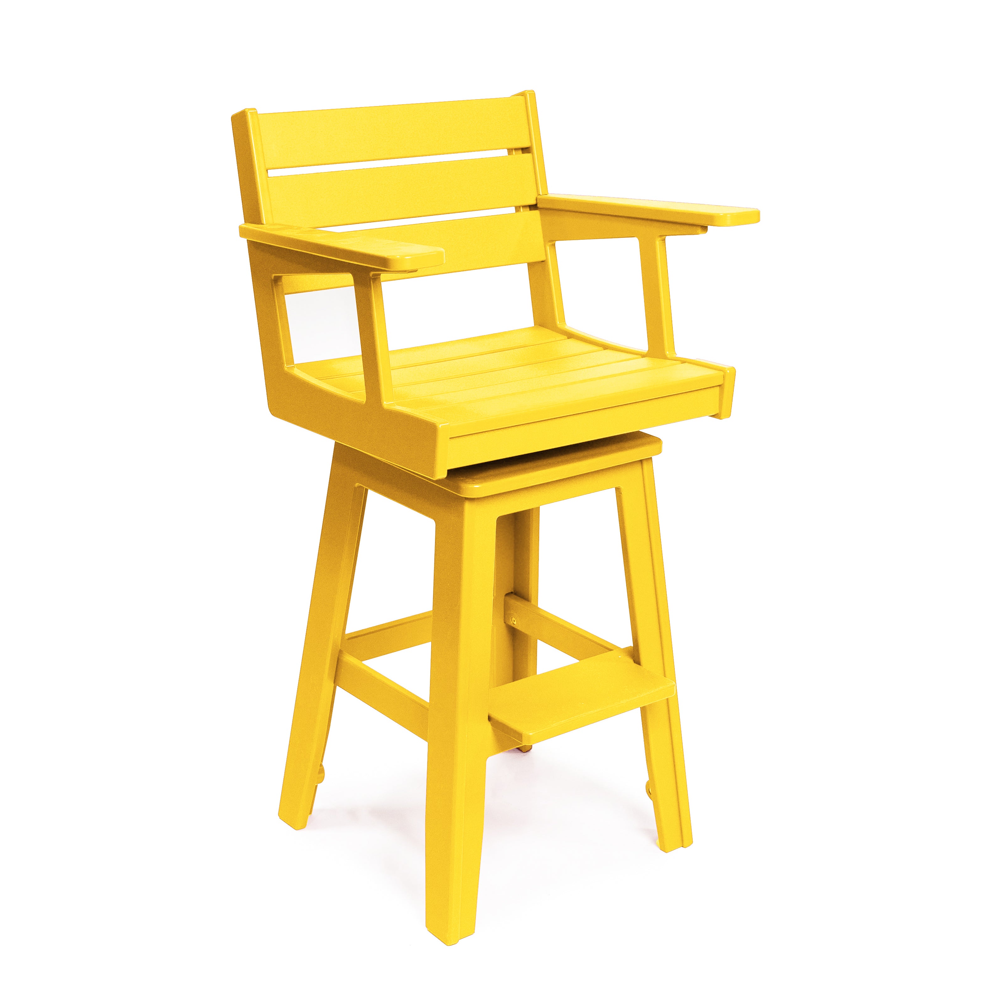 Pub Chair with Arms, Optional Swivel