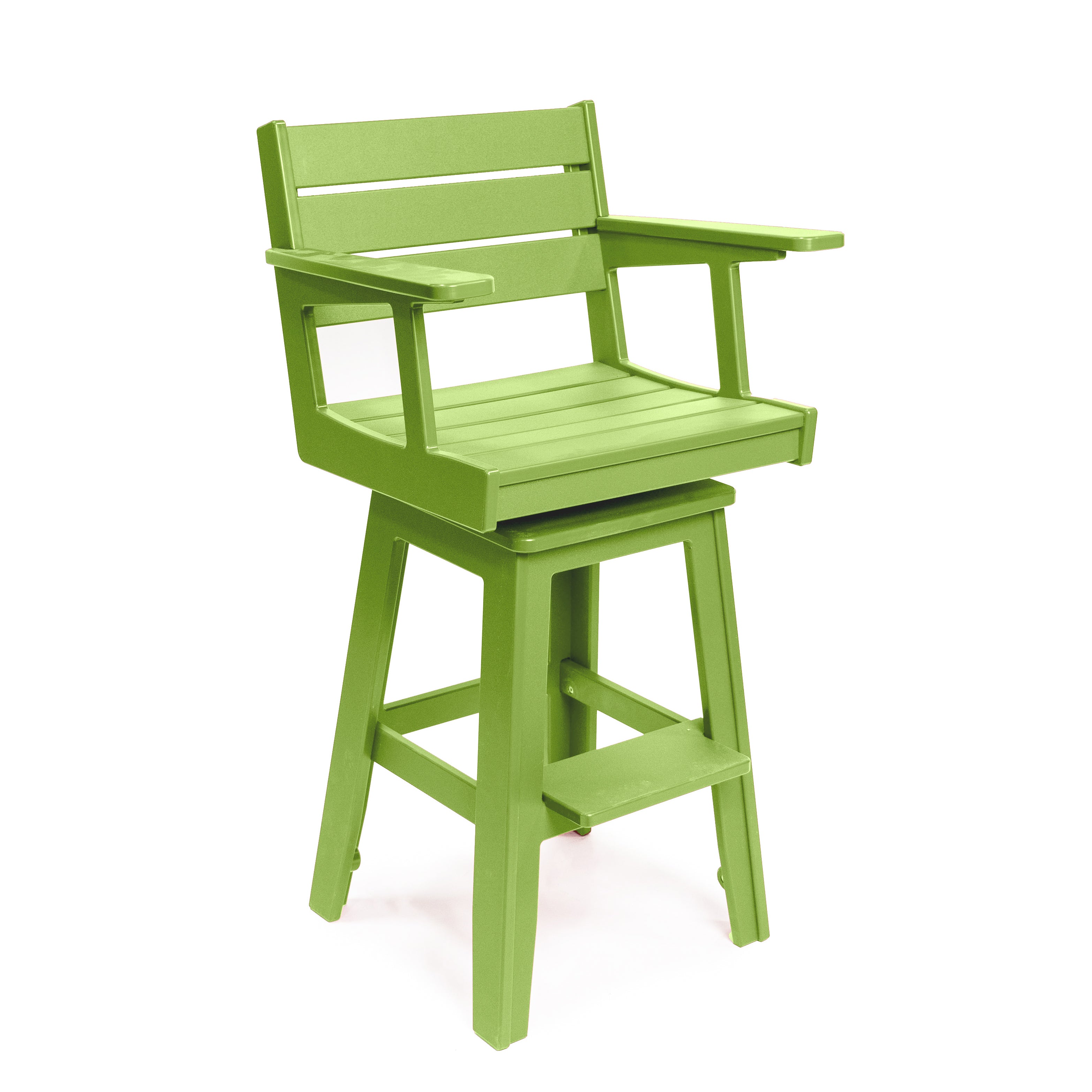 Pub Chair with Arms, Optional Swivel