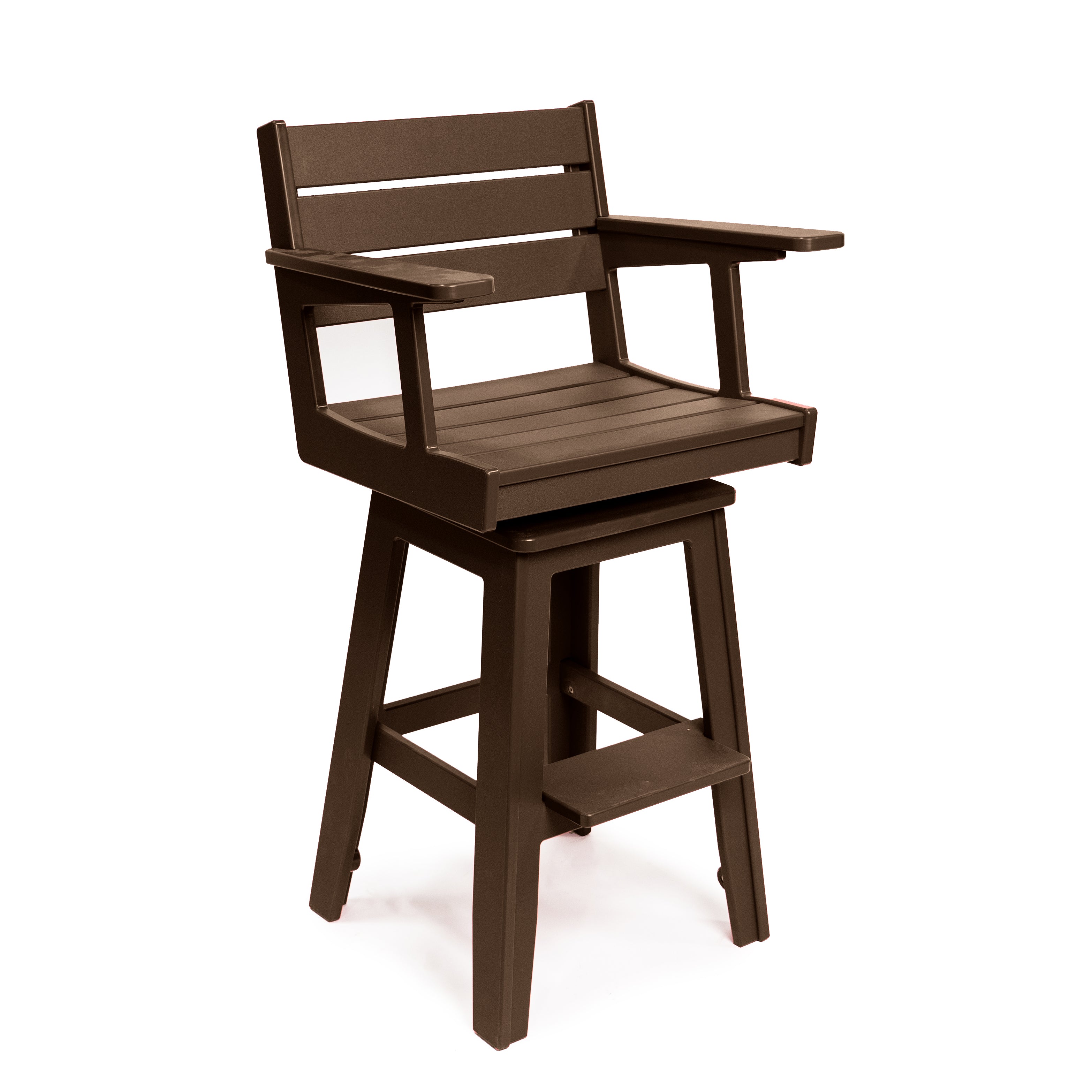Pub Chair with Arms, Optional Swivel