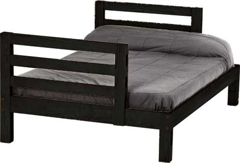 Ladder End Lower Bunk Bed Cutaway, Full, By Crate Designs. 4206
