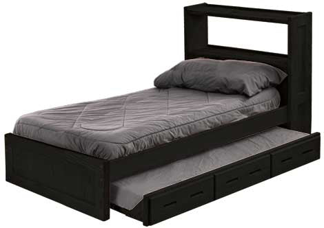 Bookcase Bed with Trundle, Twin, By Crate Designs. 4336