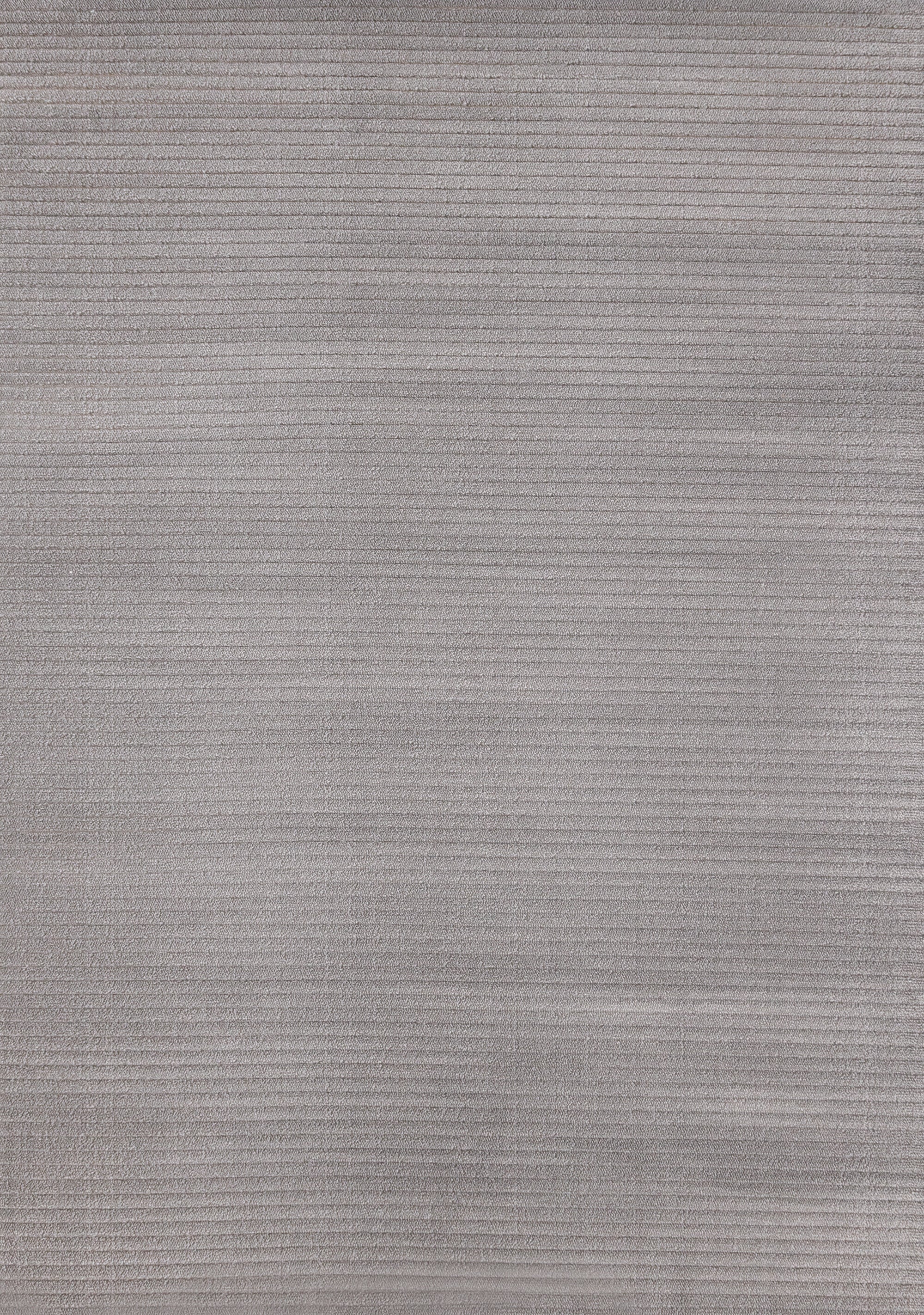 Ella Grey Carved Stripe Plush Rug