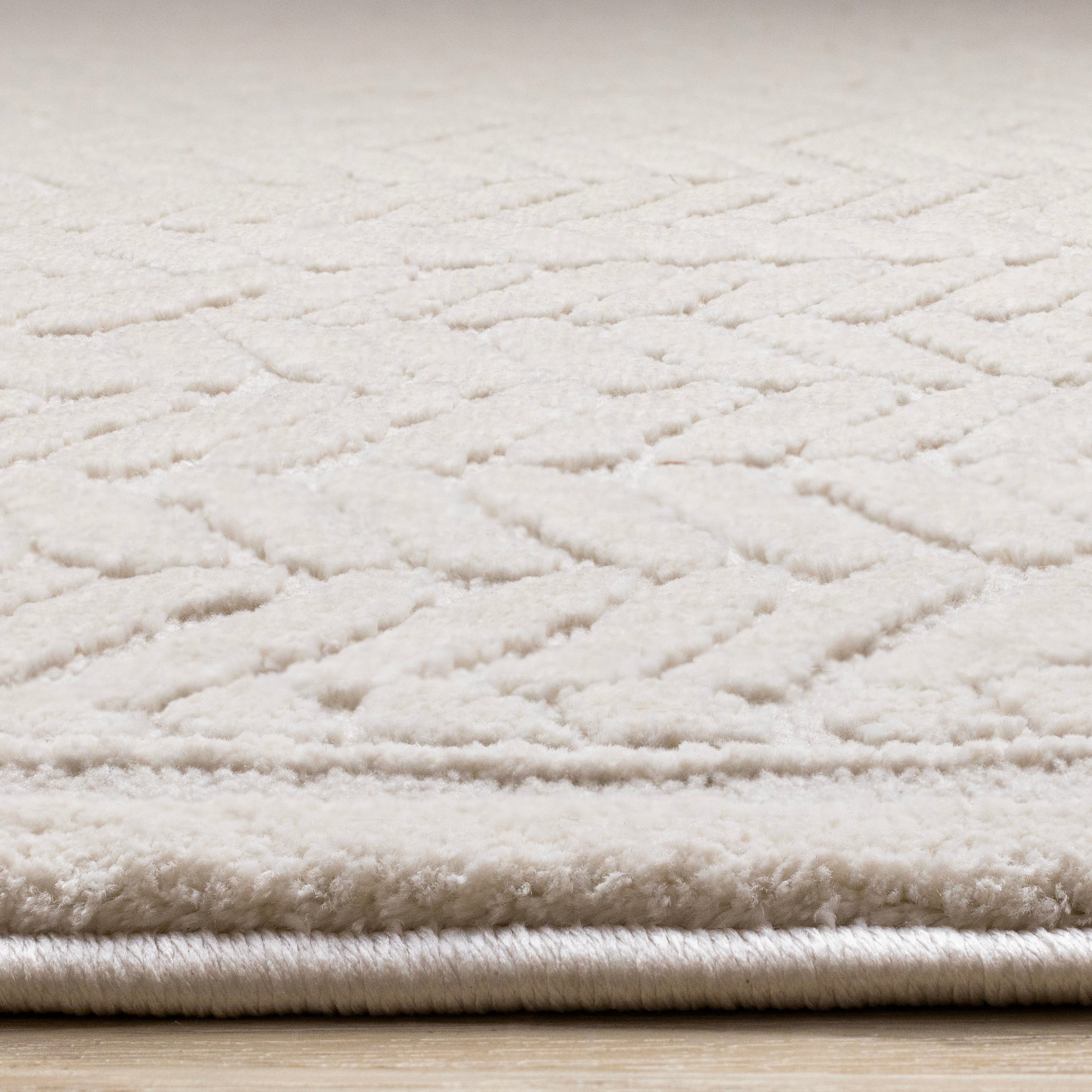 Ellington Cream Herringbone Columns Rug