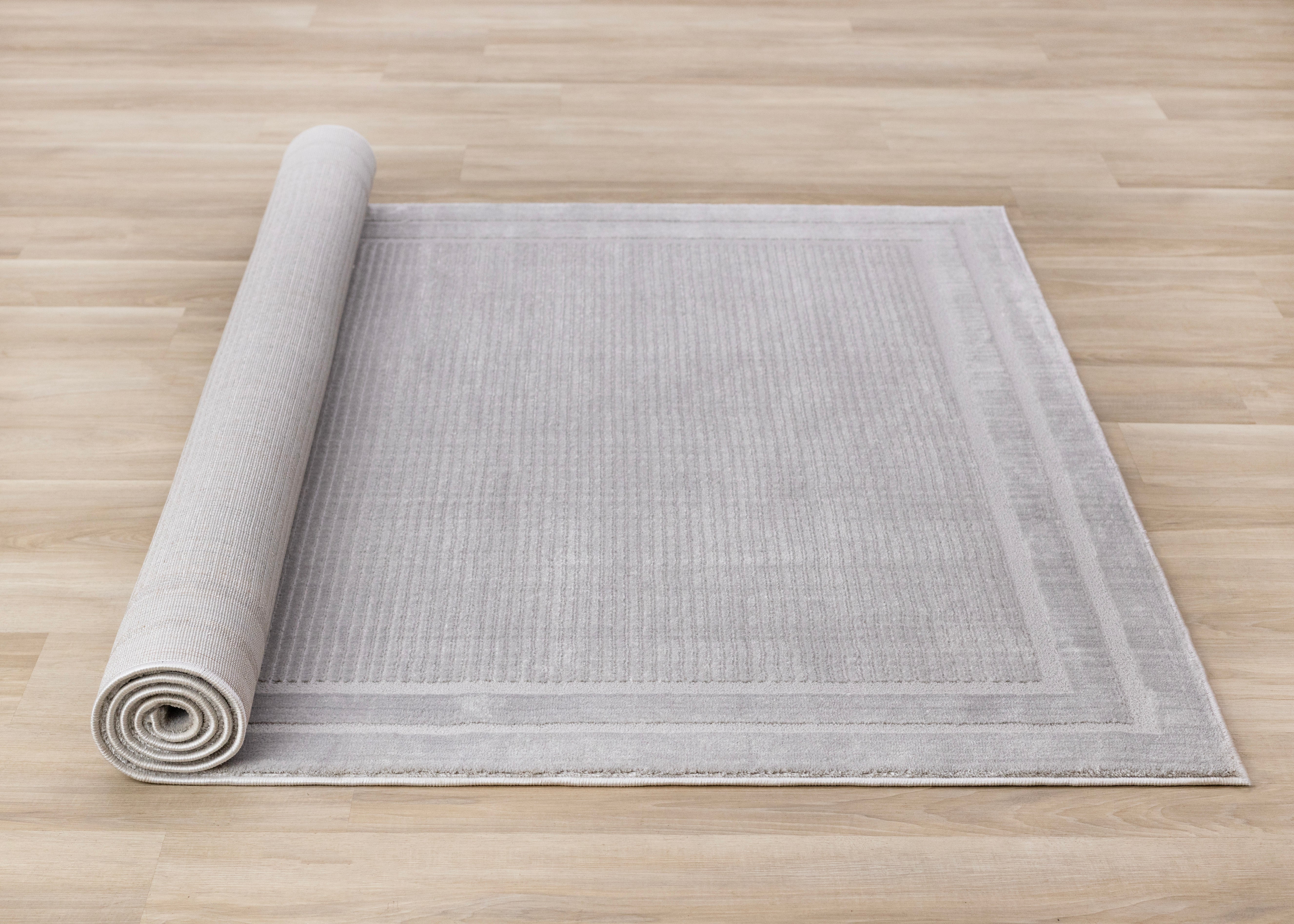 Ellington Grey Border Rug