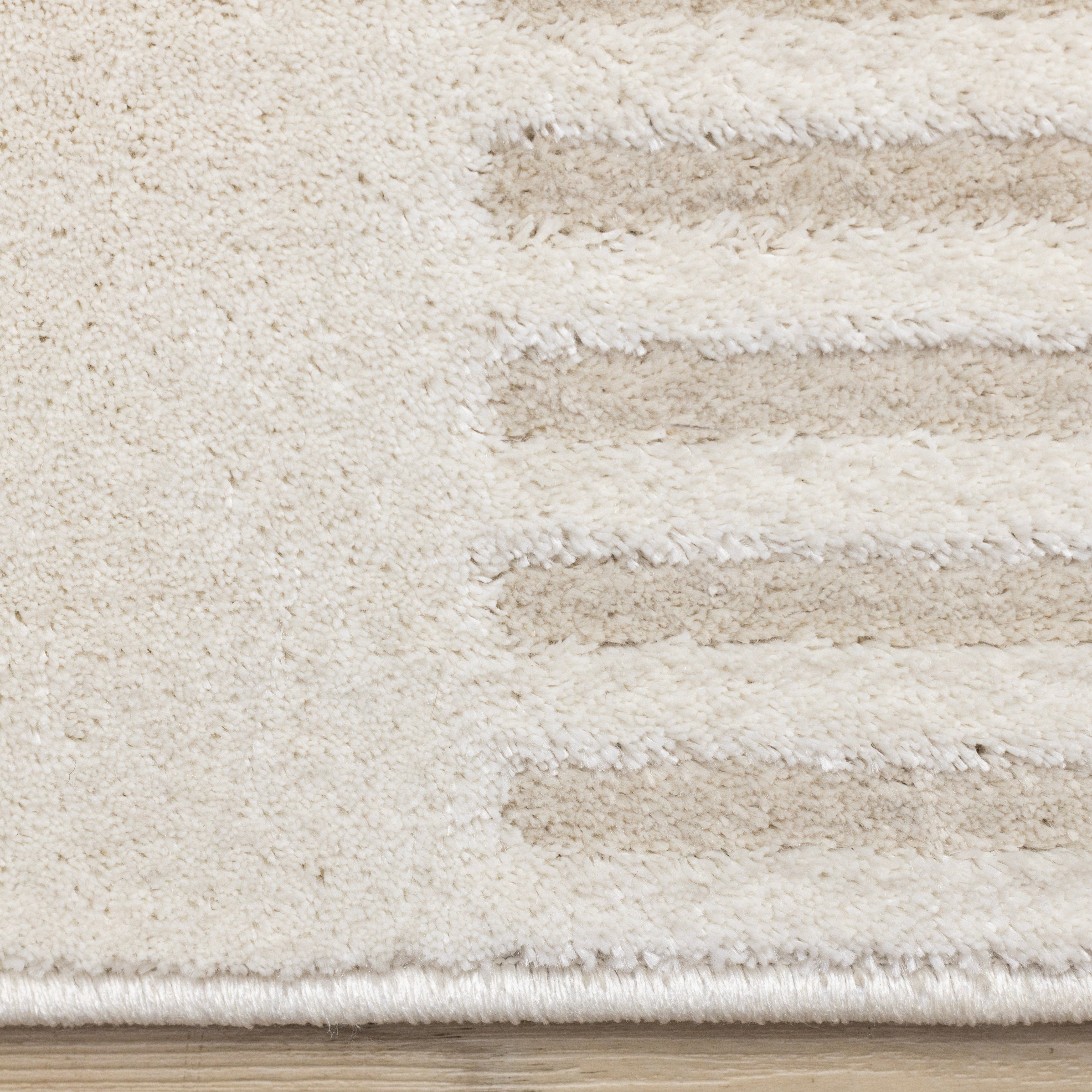 Hayden Cream Beige Contemporary Modern Geometric Rug