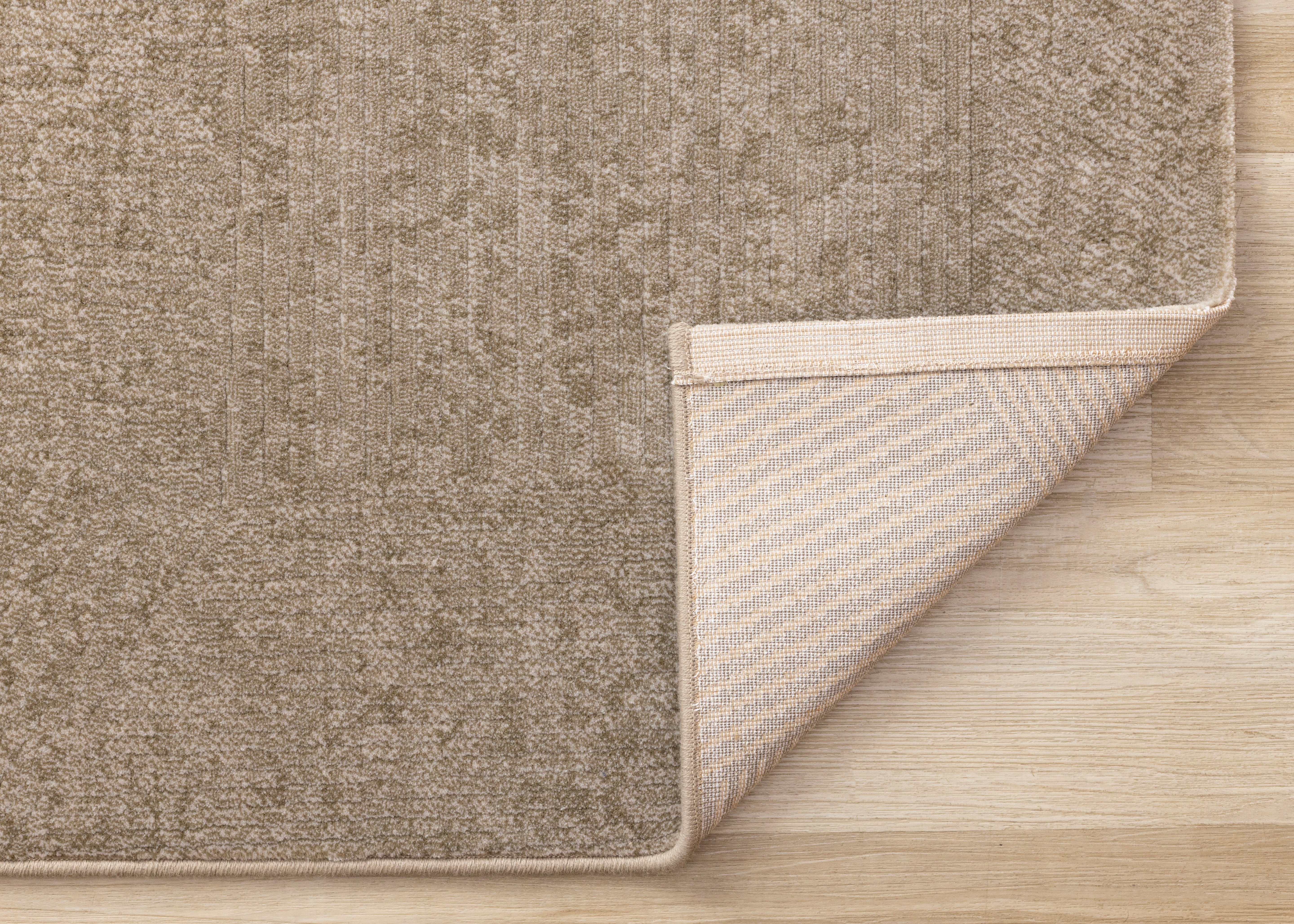 Himalaya Green Taupe Striped Geometric Shapes Rug