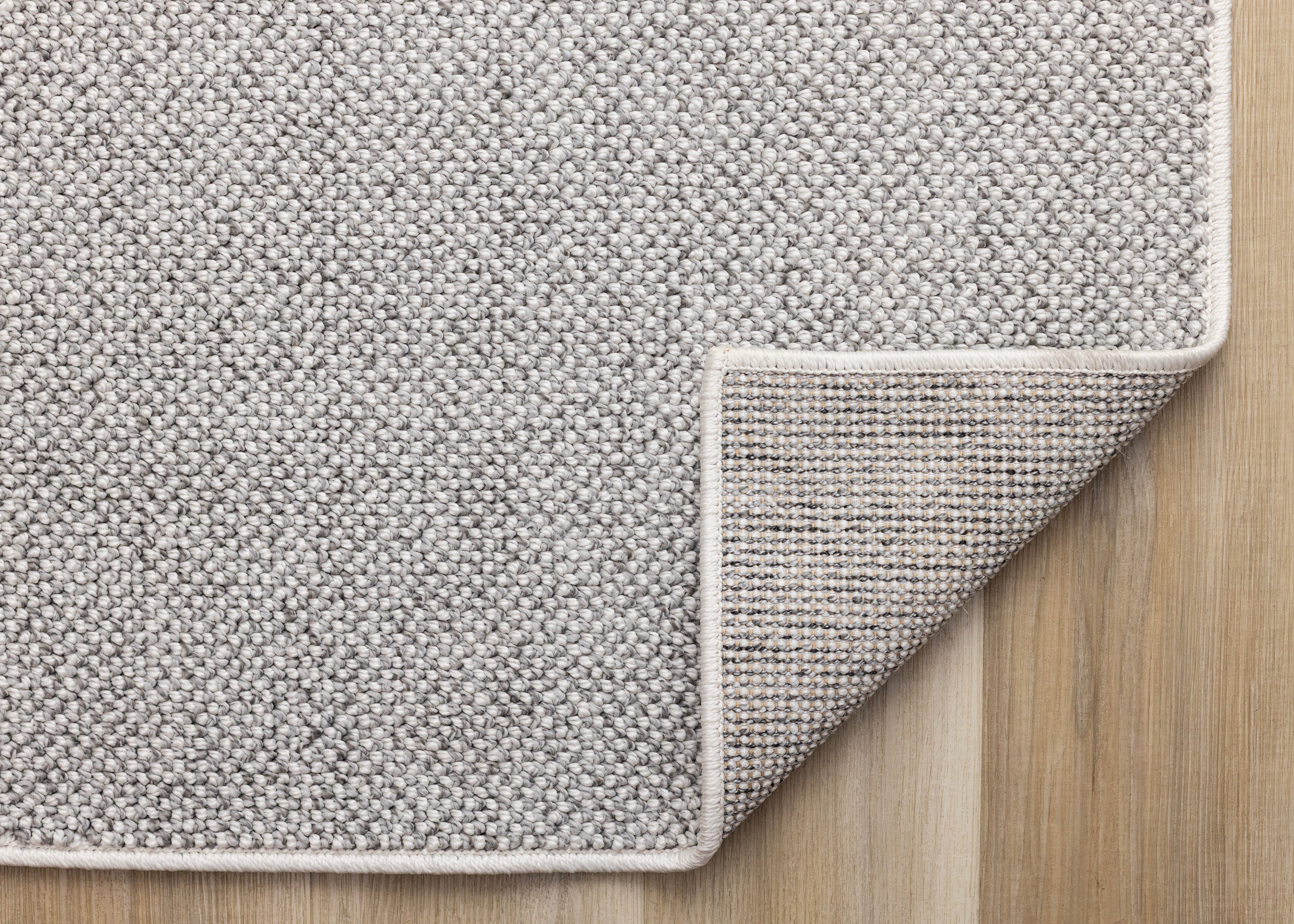 Inga Grey White High Loop Texture Rug