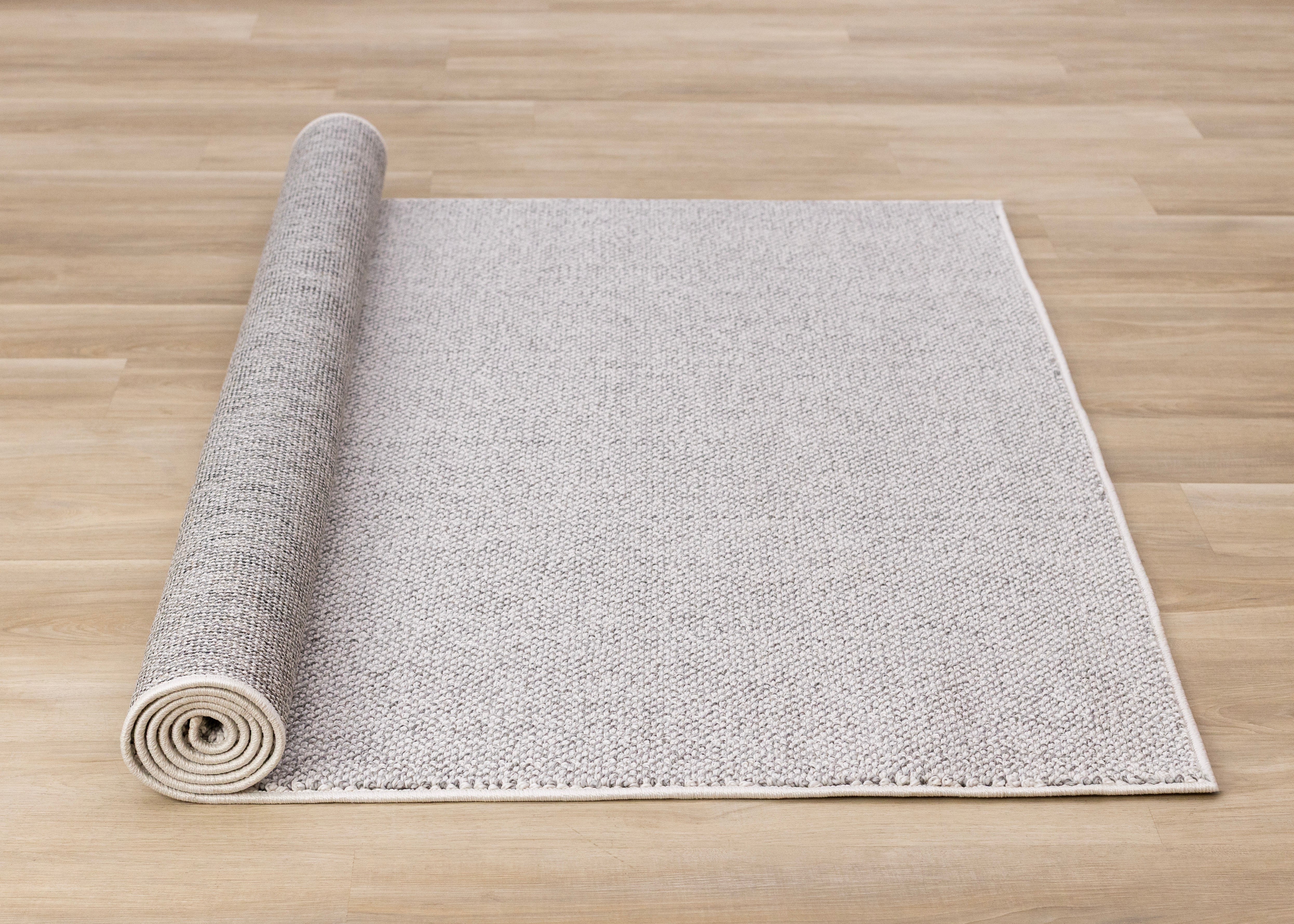 Inga Grey White High Loop Texture Rug