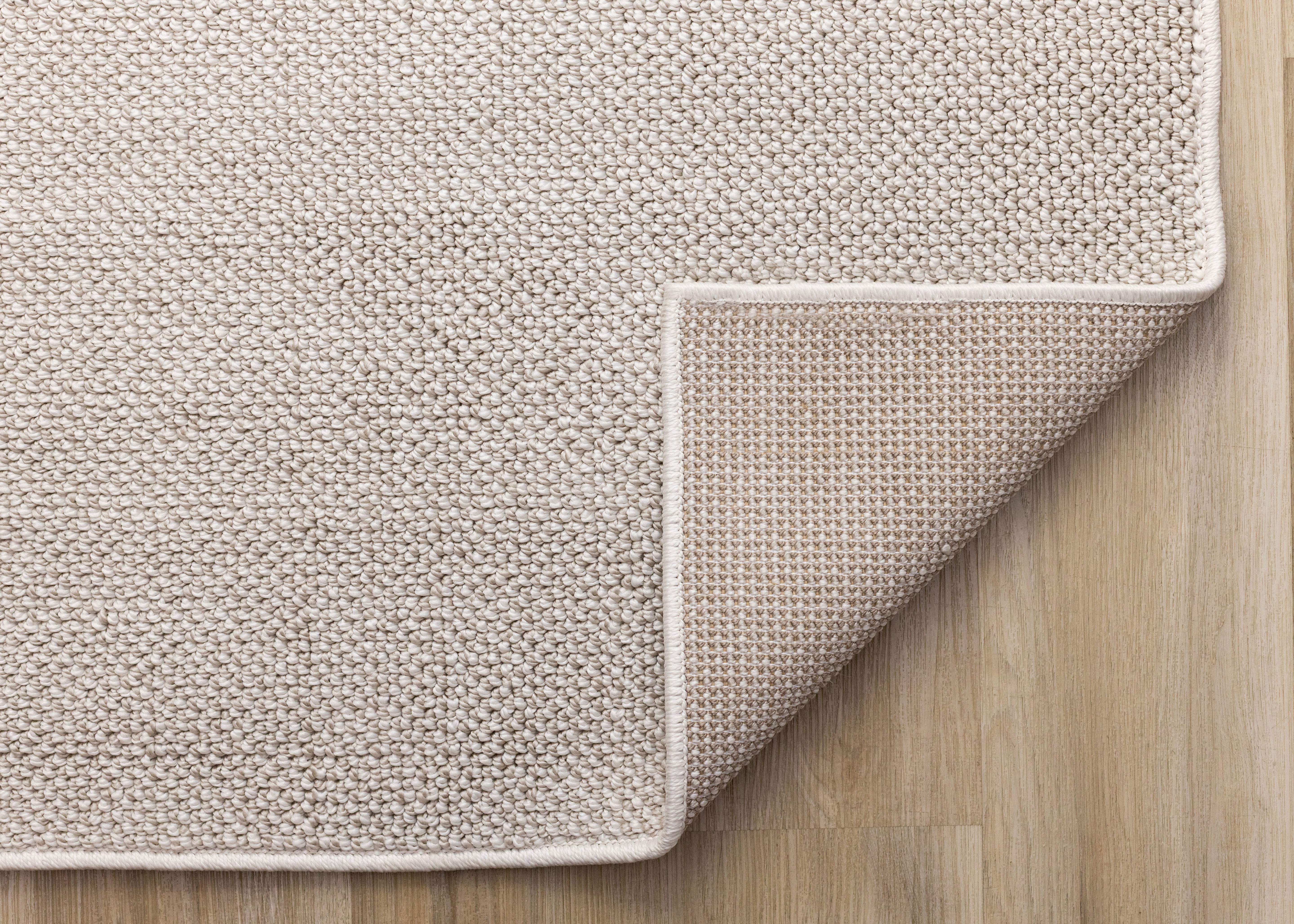 Inga White Taupe High Loop Texture Rug