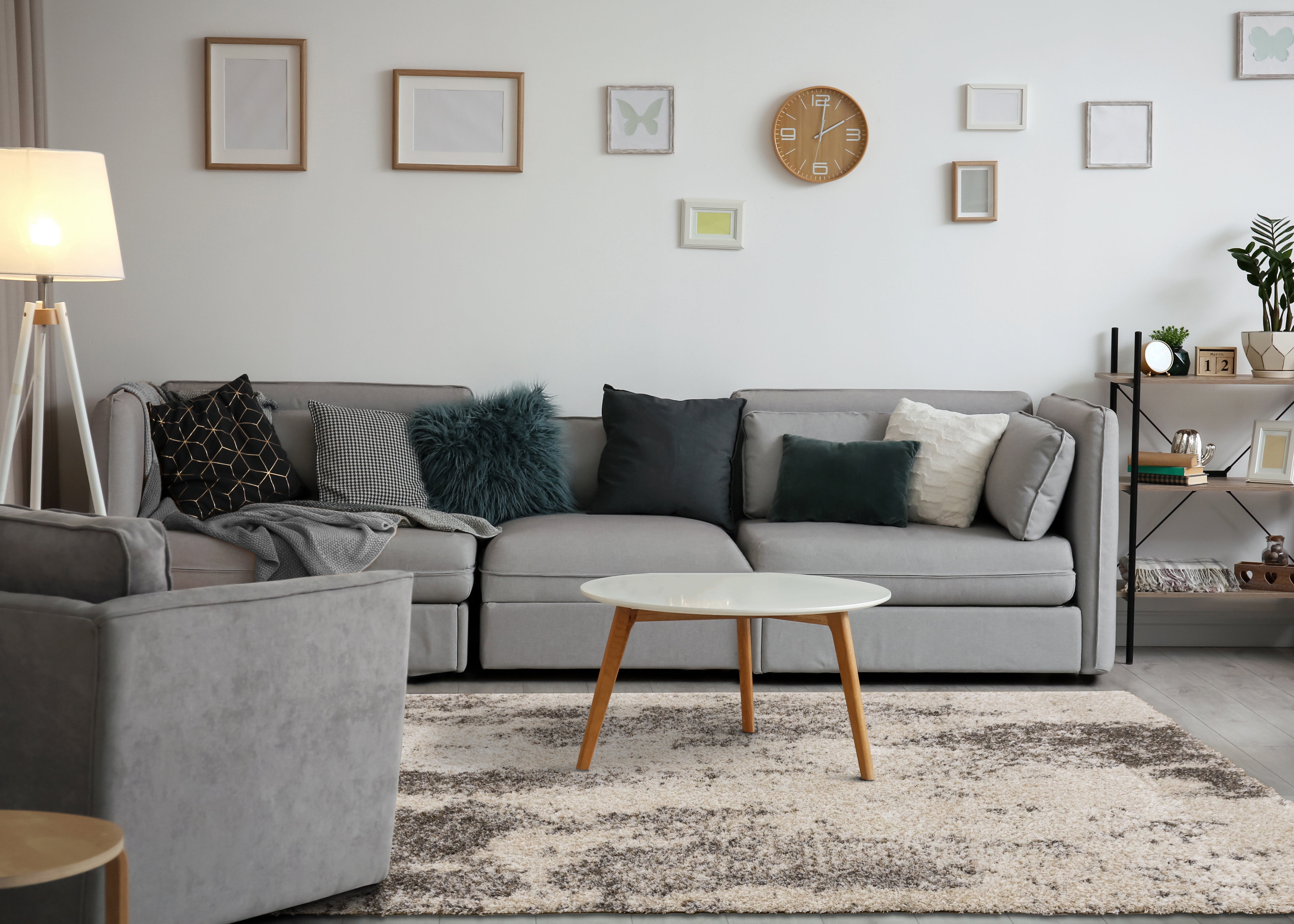 Lane Cream Brown Abstract Luxury Rug