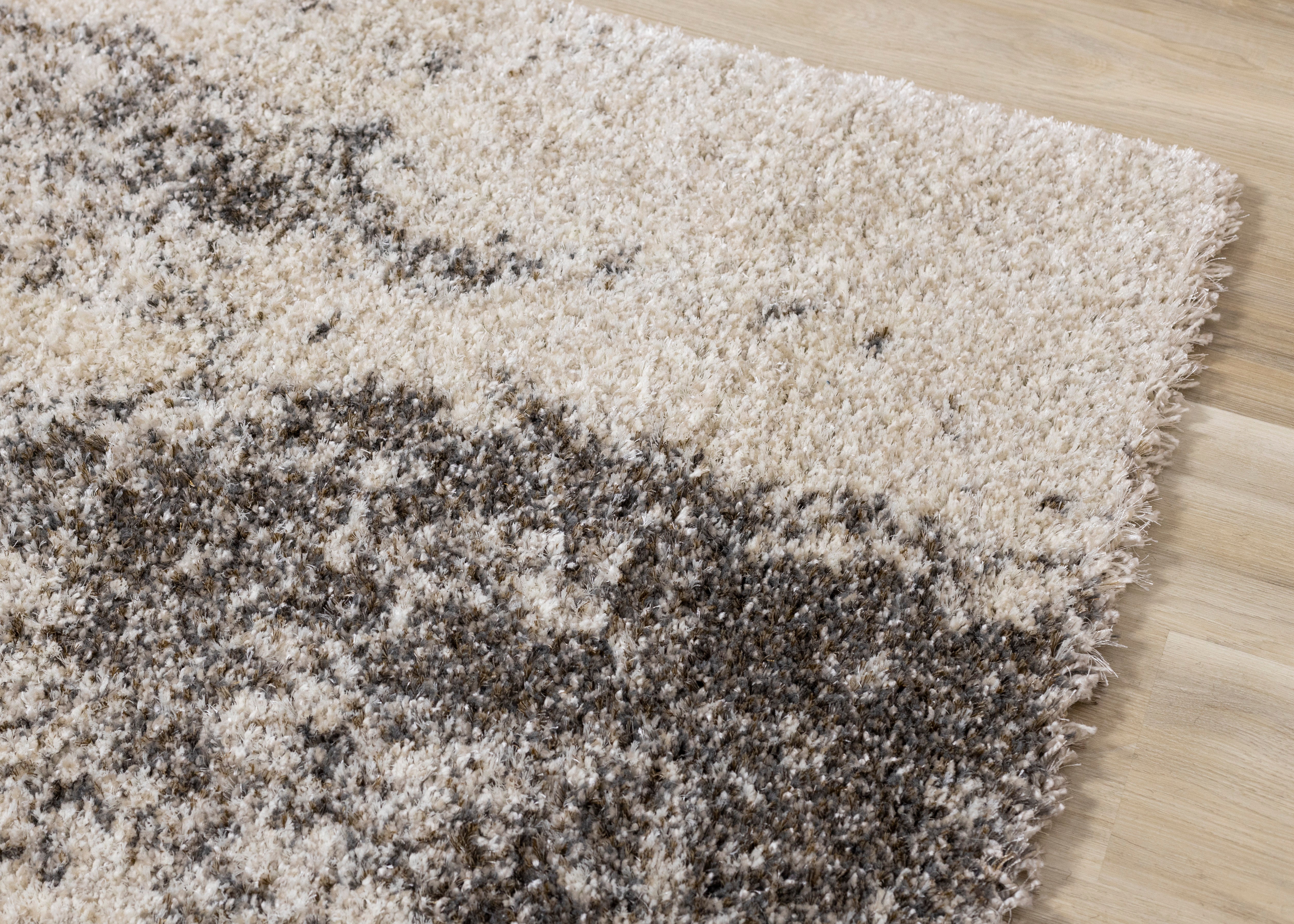 Lane Cream Brown Abstract Luxury Rug