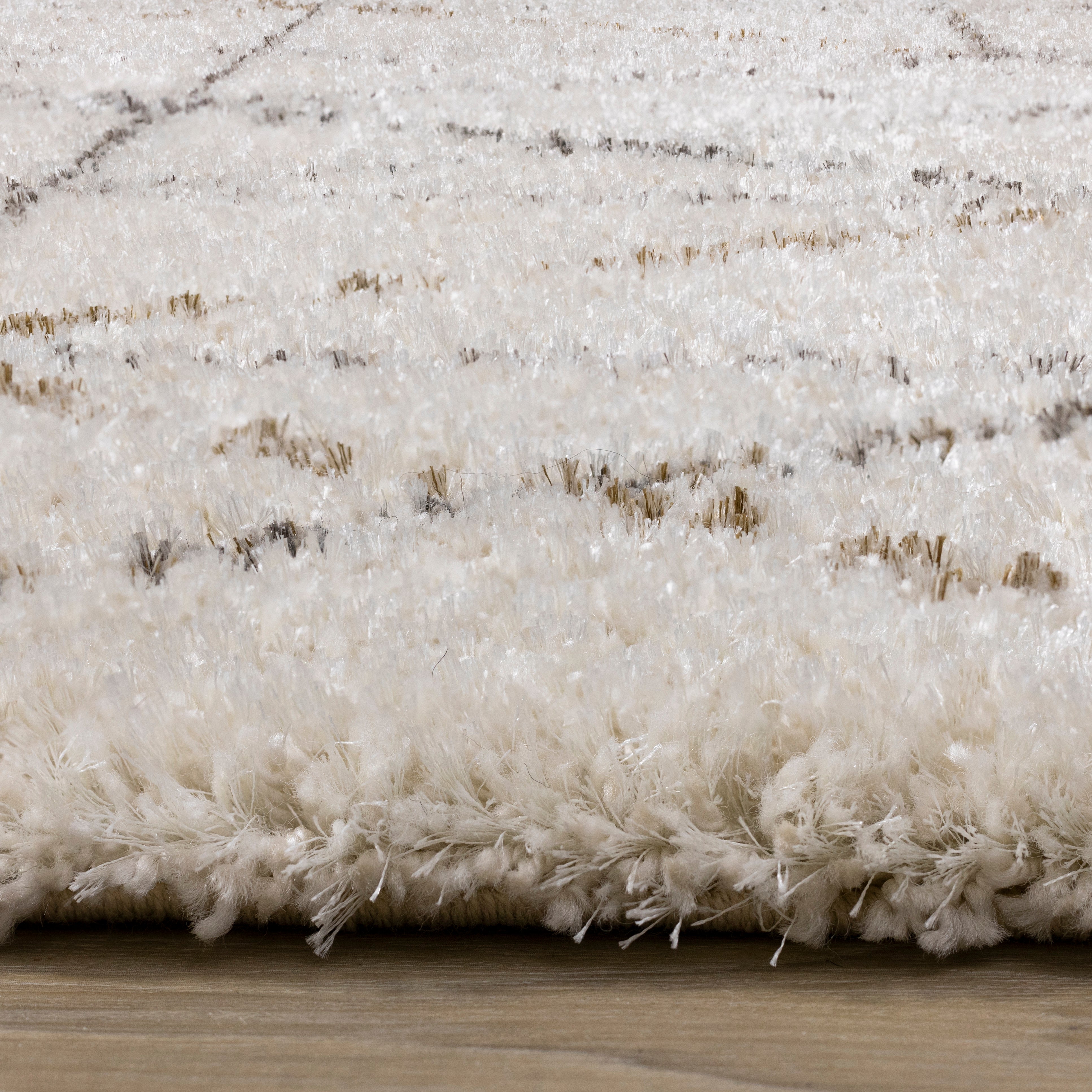 Lane Cream Grey Geometric Luxury Rug