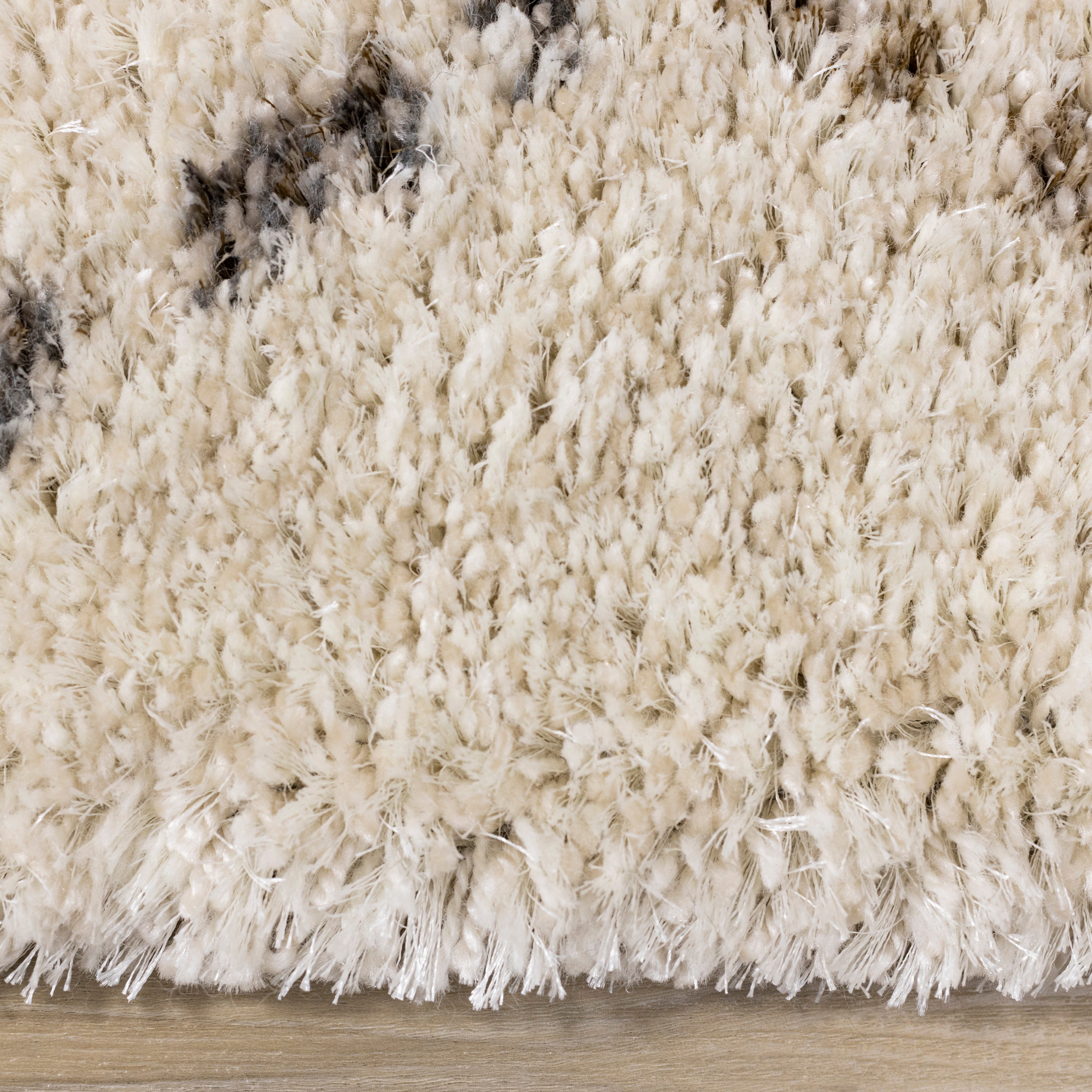 Lane Cream Grey Geometric Luxury Rug