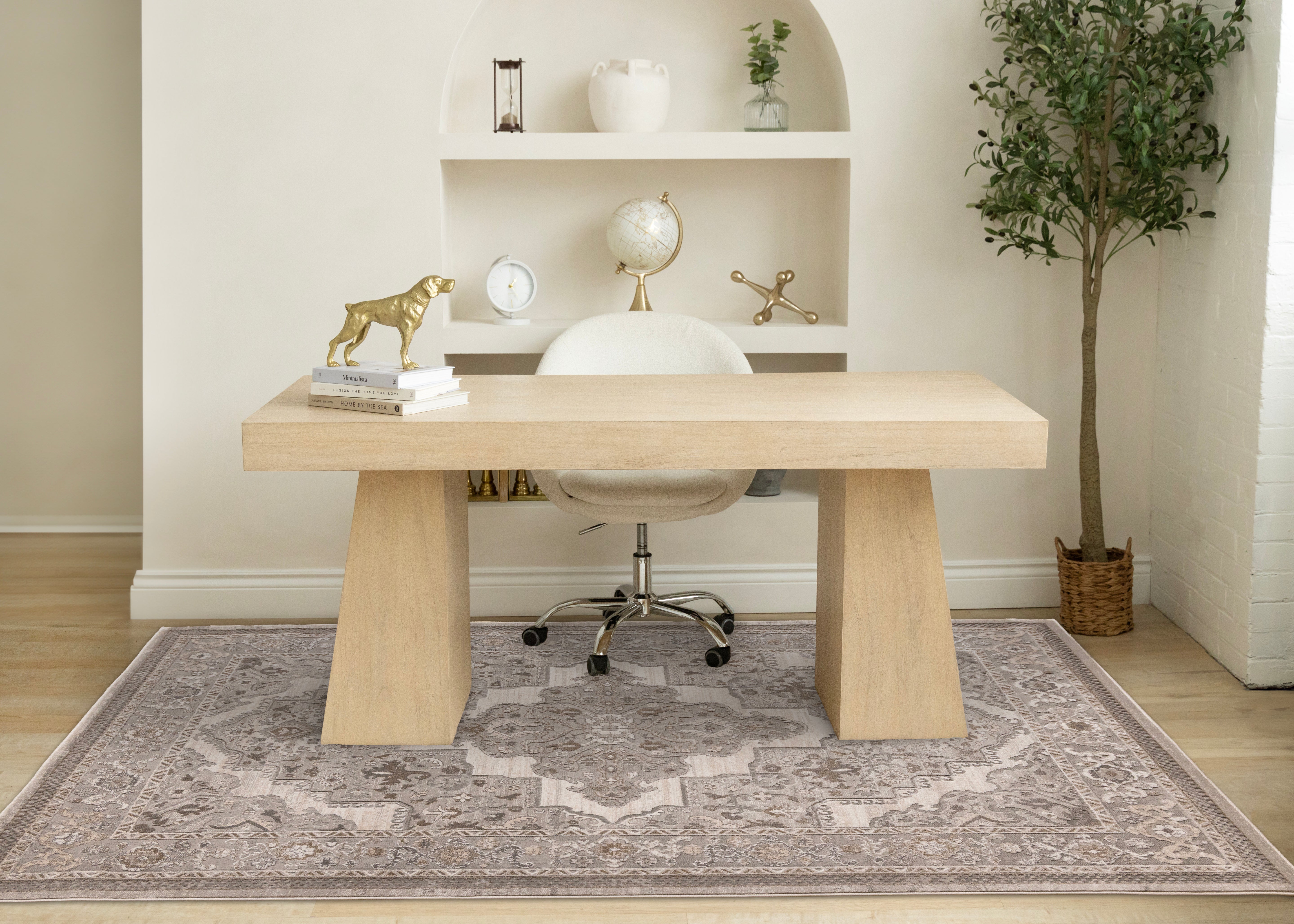 Legacy Taupe White Grey Beige Classic Elegant Rug