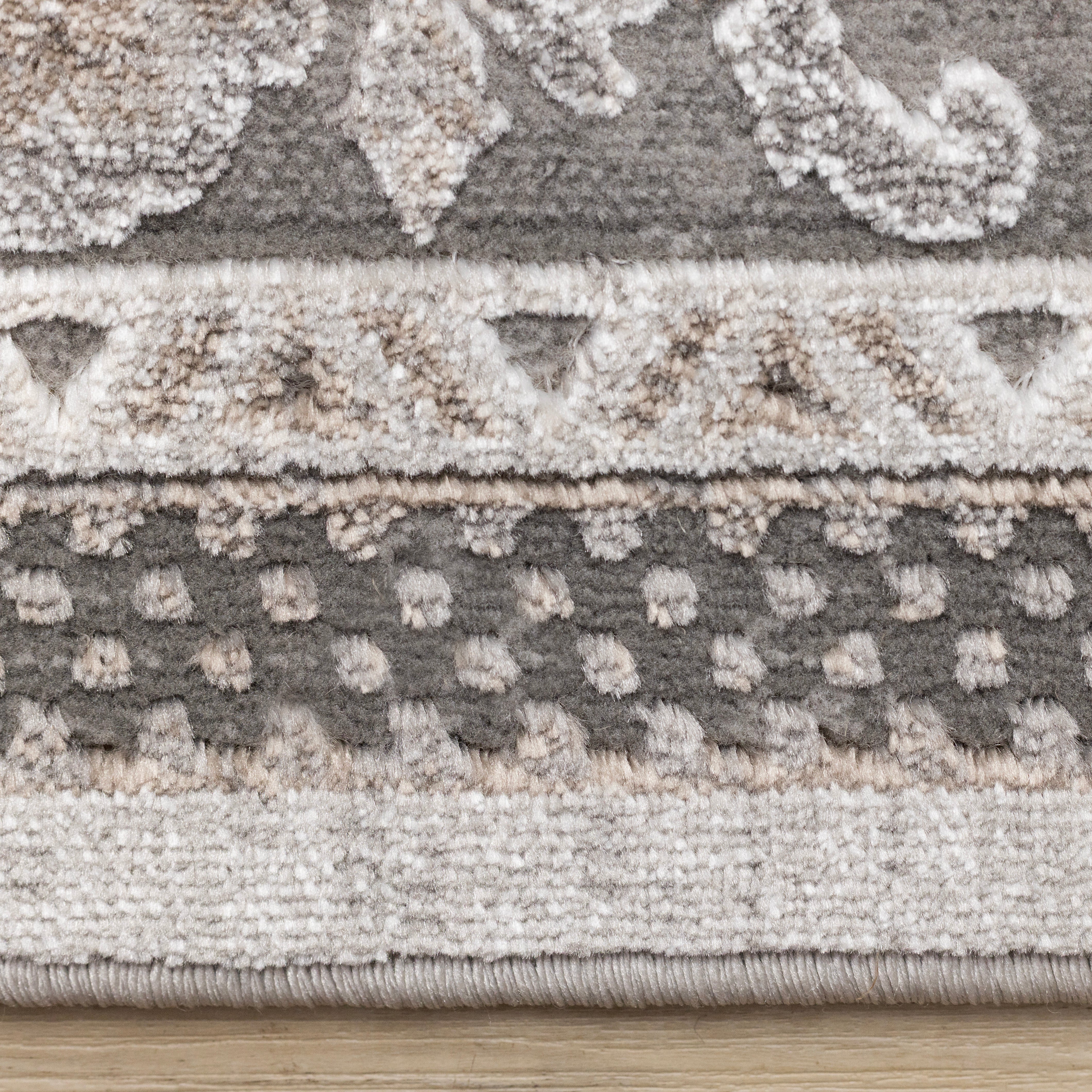 Legacy Taupe White Grey Beige Classic Elegant Rug