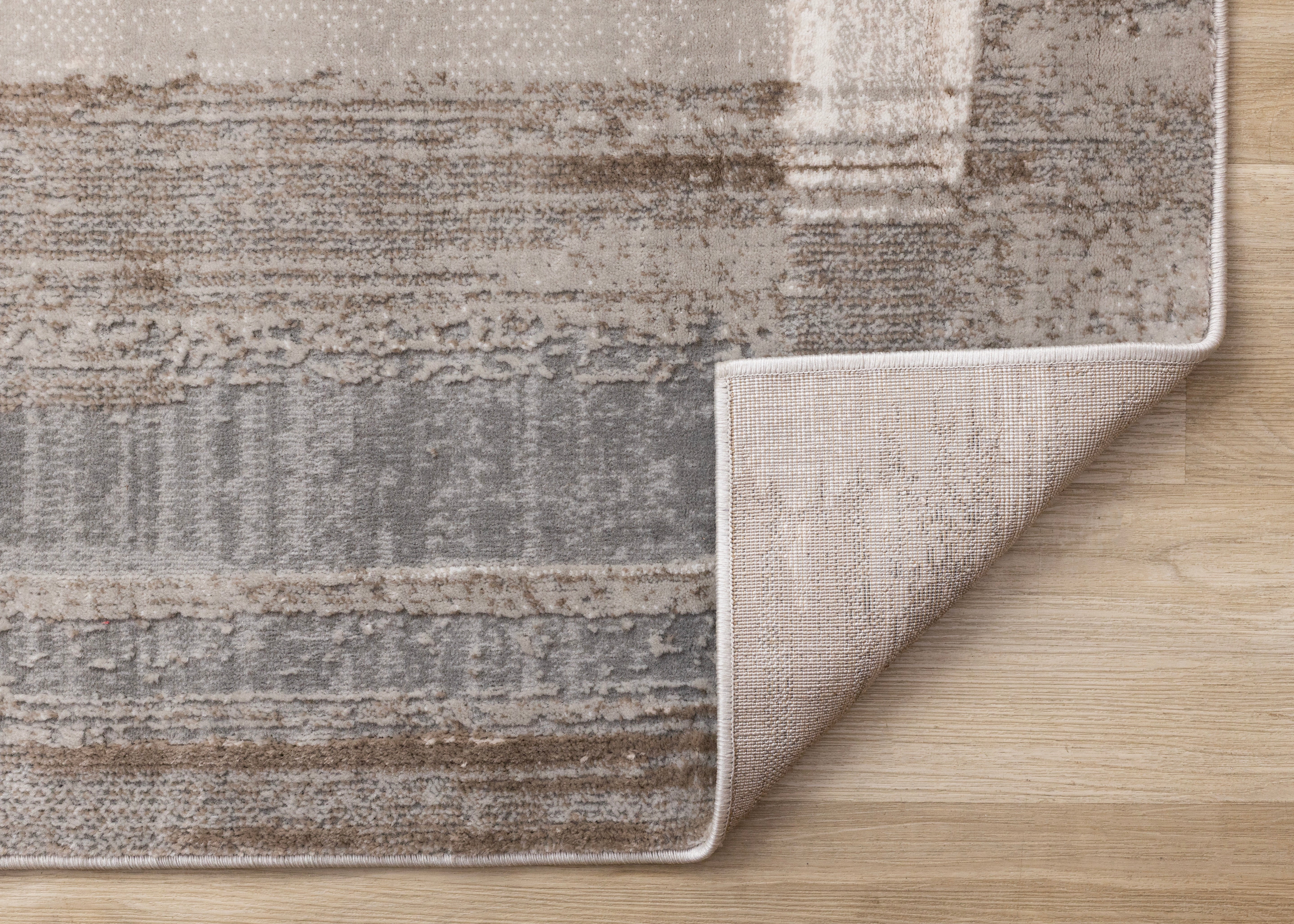 Legacy Taupe White Grey Beige Brush Strokes Design