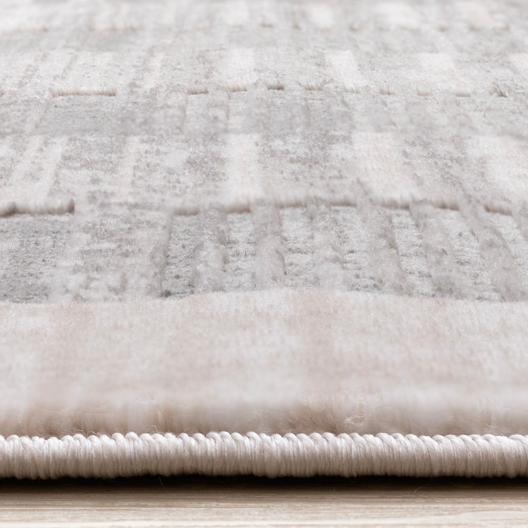 Legacy Taupe Beige Grey Geometric Striped Design Rug
