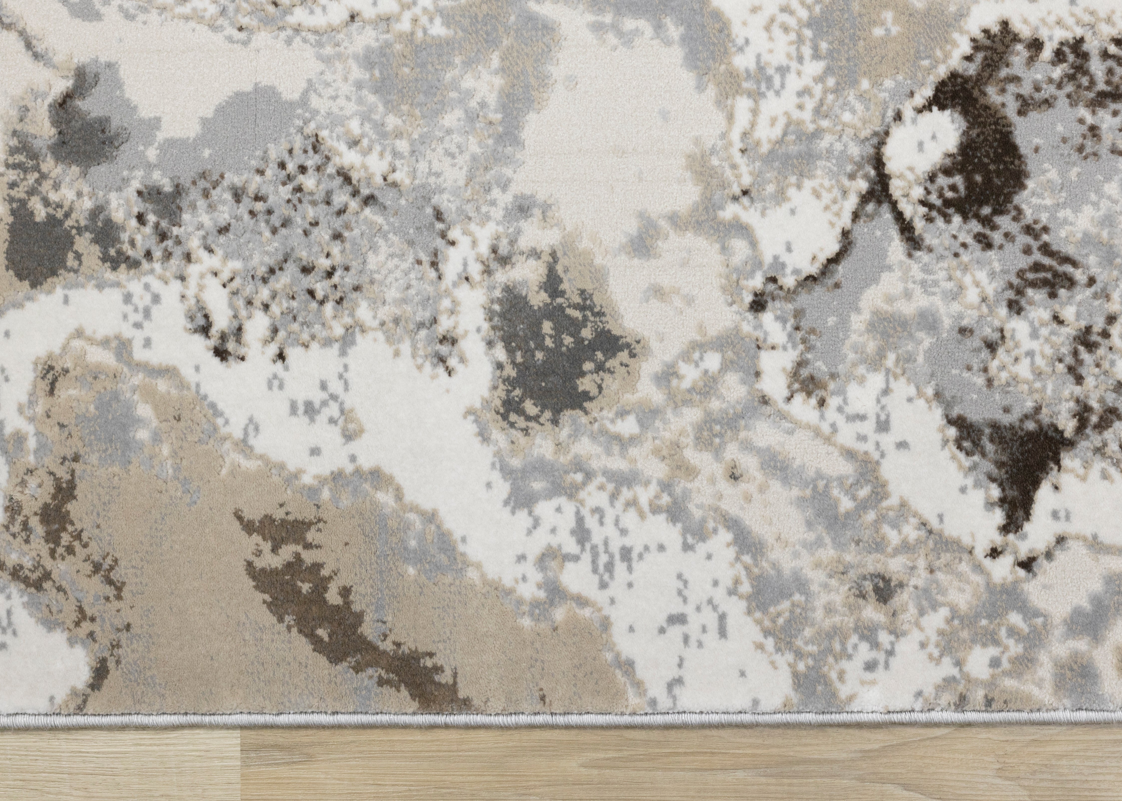 Luca Taupe Organic Swirl Rug
