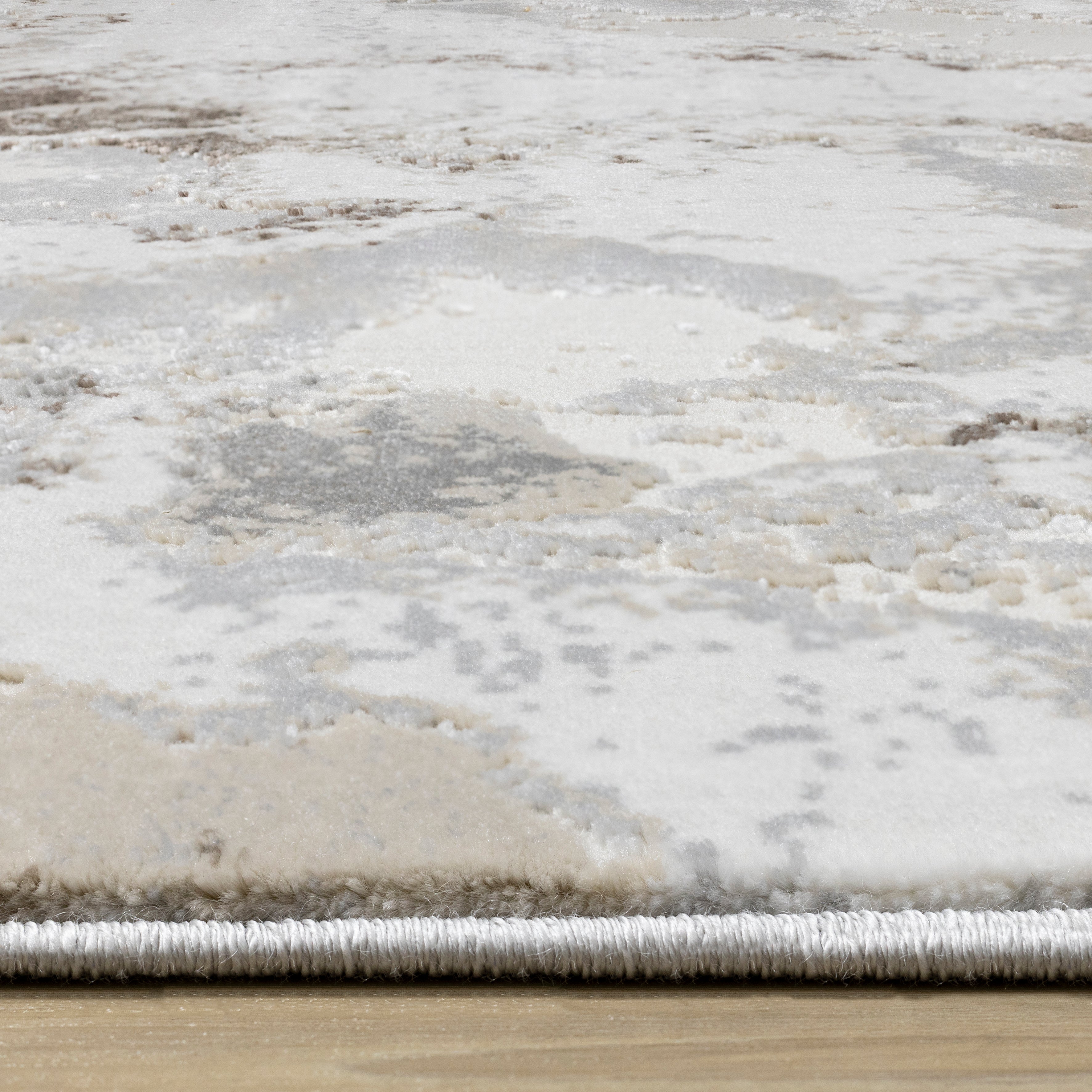 Luca Taupe Organic Swirl Rug