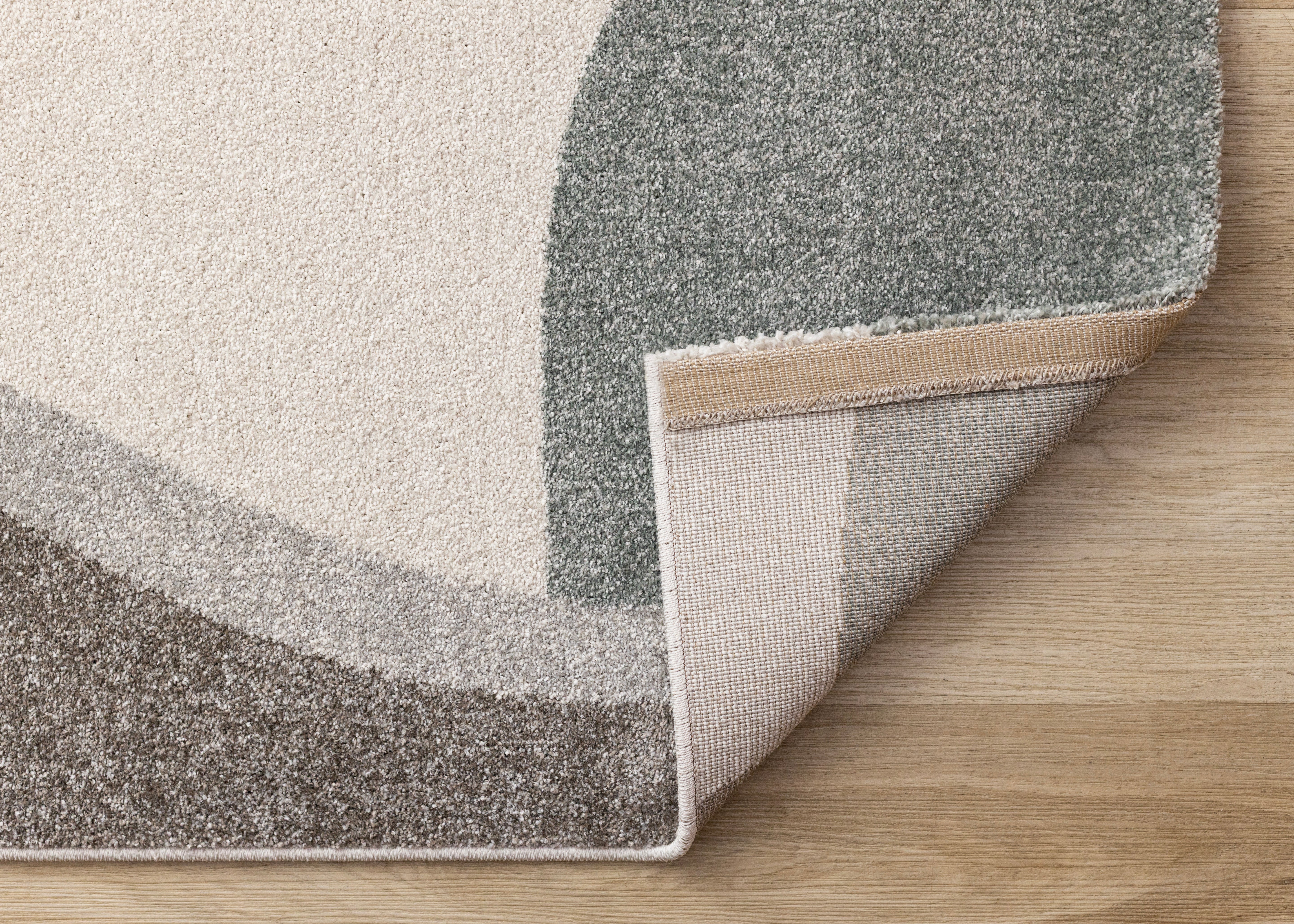 Marquis Blue White Grey Organic Shapes Rug