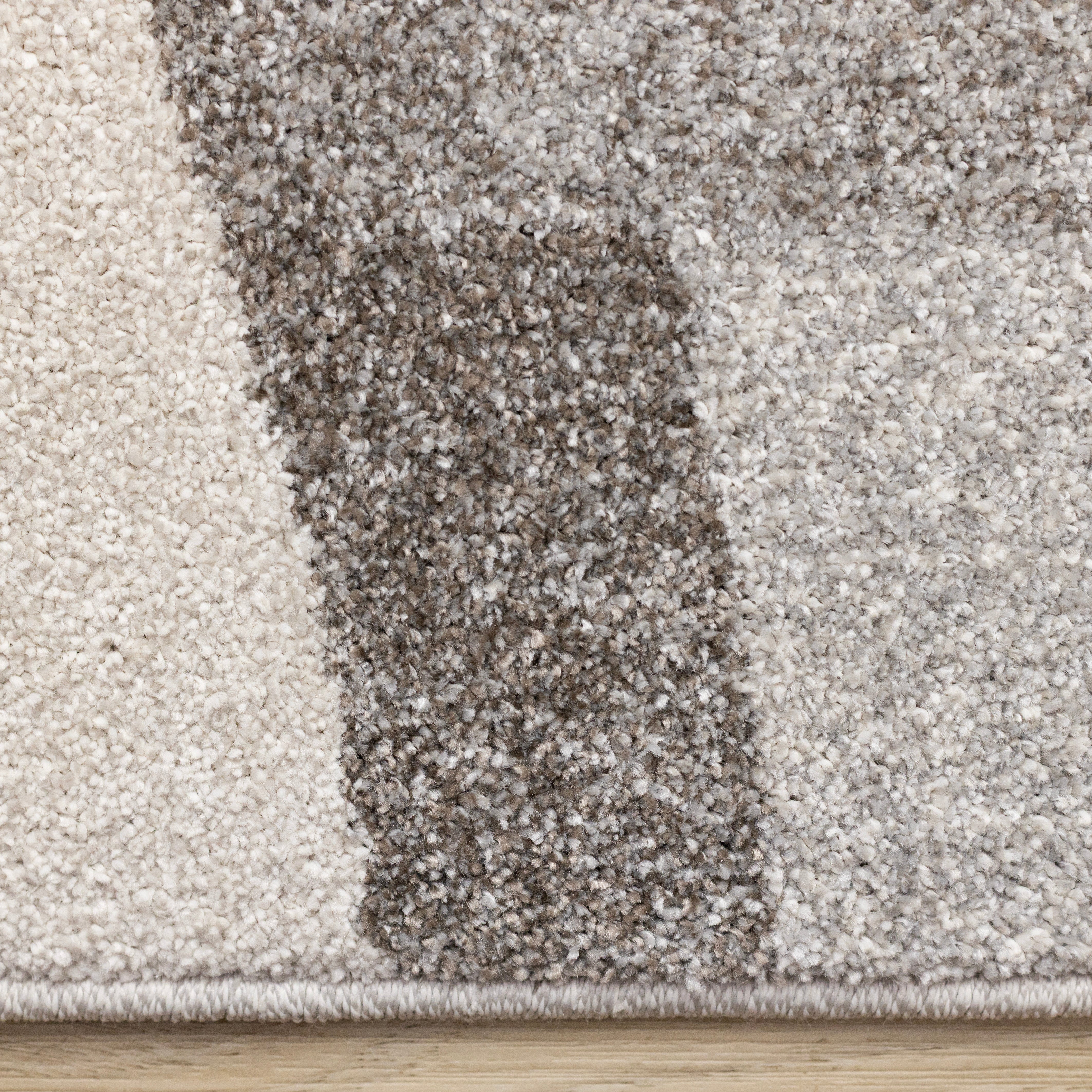 Marquis Blue White Grey Organic Shapes Rug