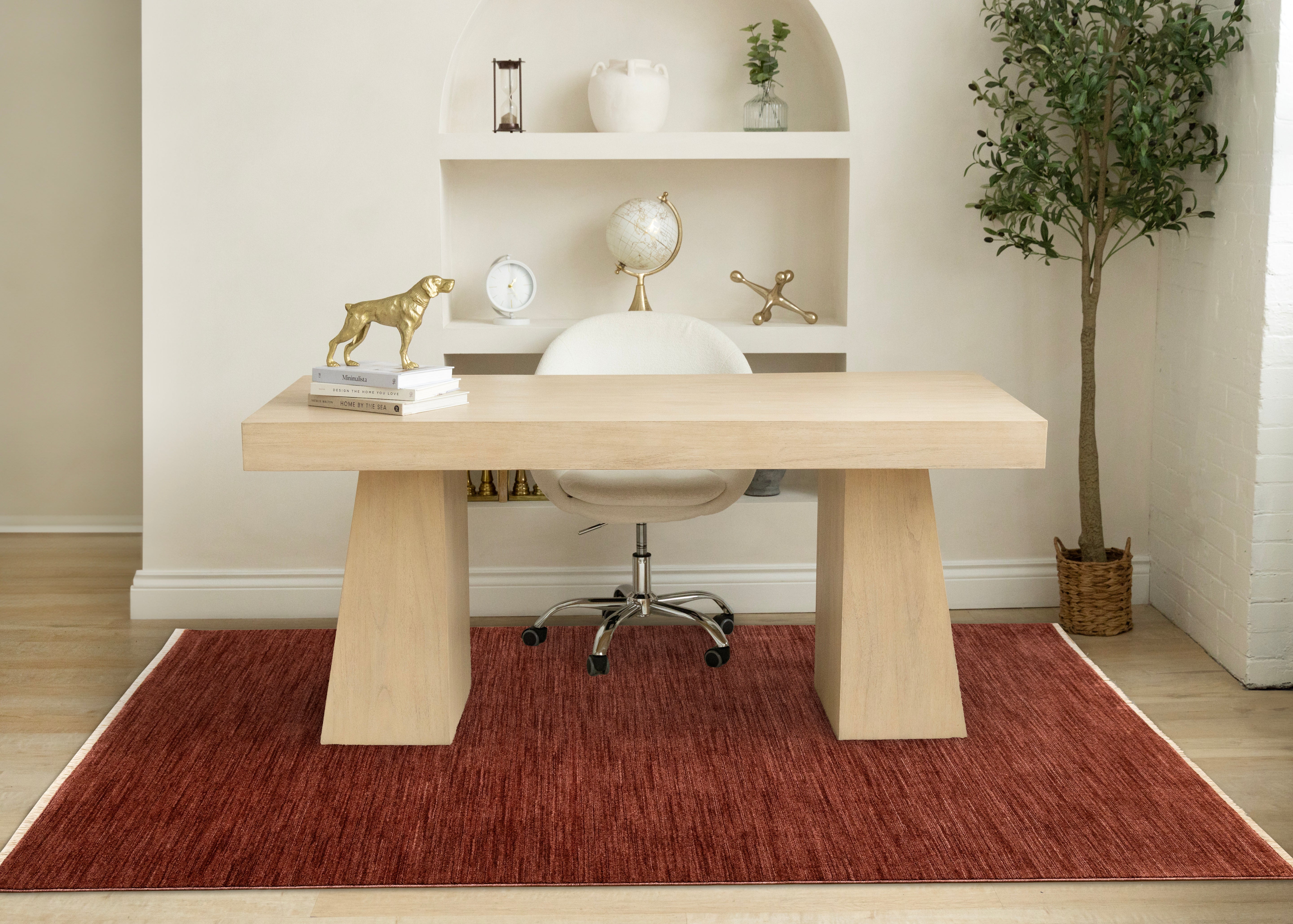 Marisa Red Distressed Rug