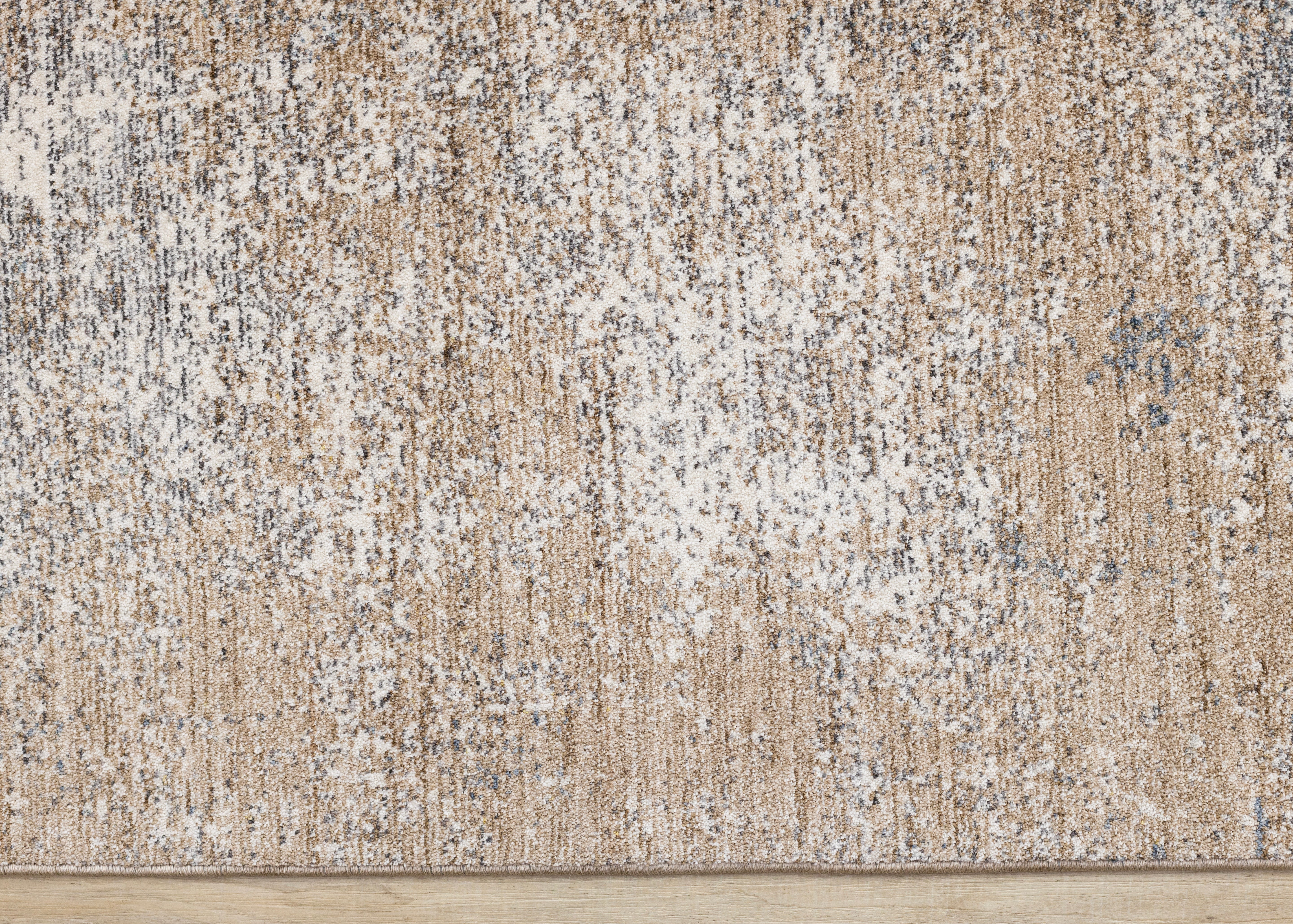 Marisa Blue Beige White Distressed Rug