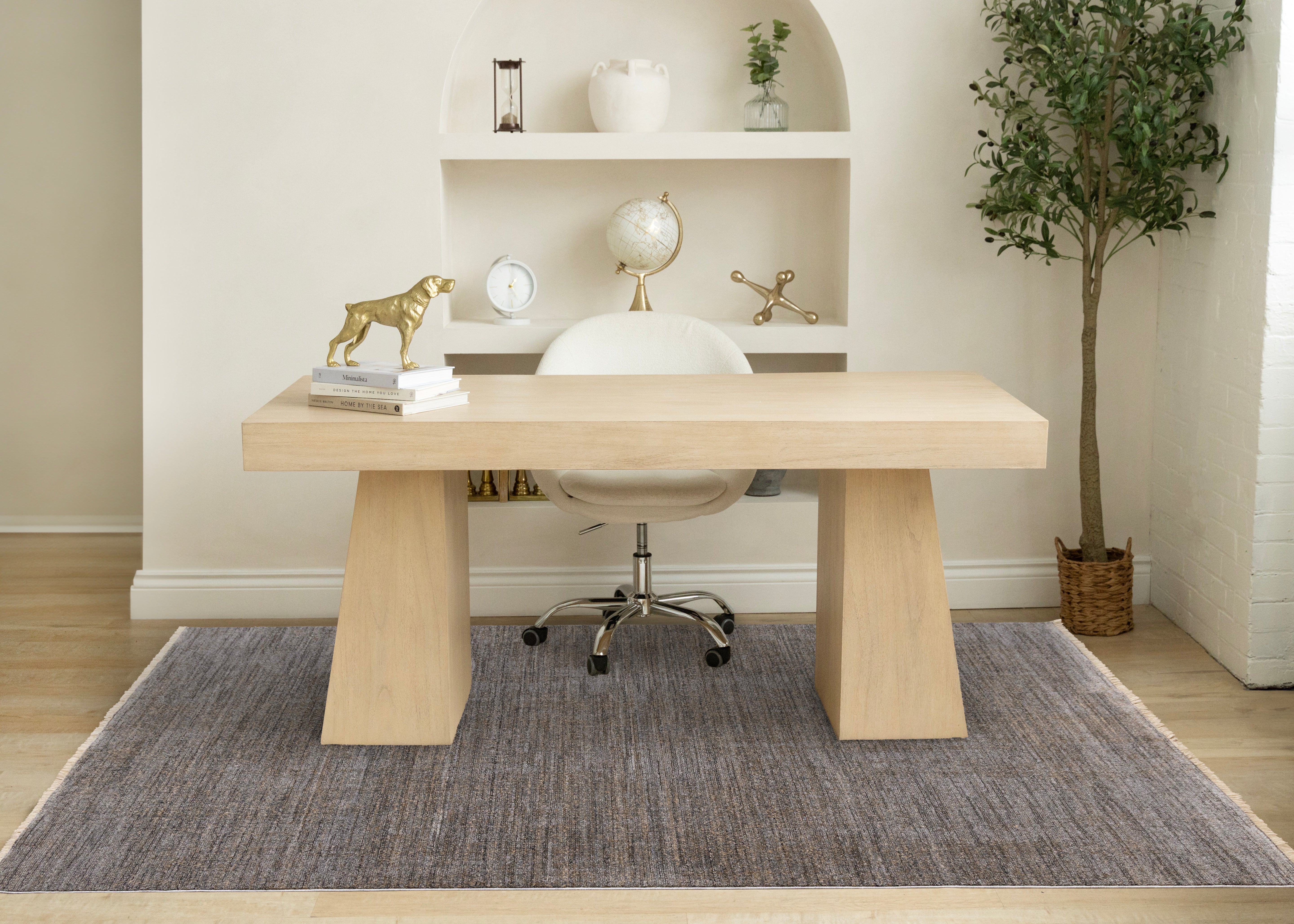 Marisa Blue Brown Distressed Rug
