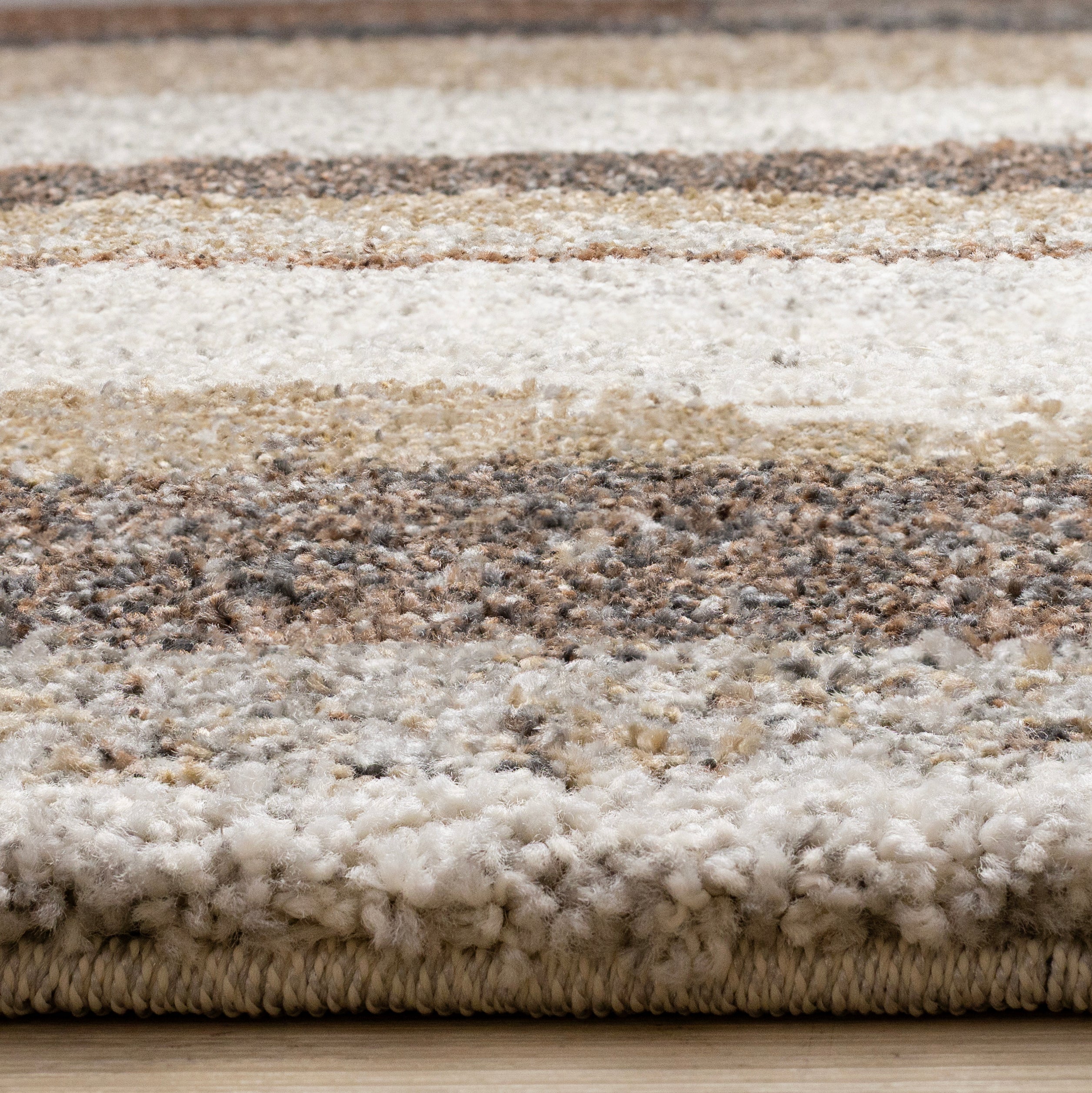 Marquis Orange Brown Cream Grey Organic Patched Design Rug