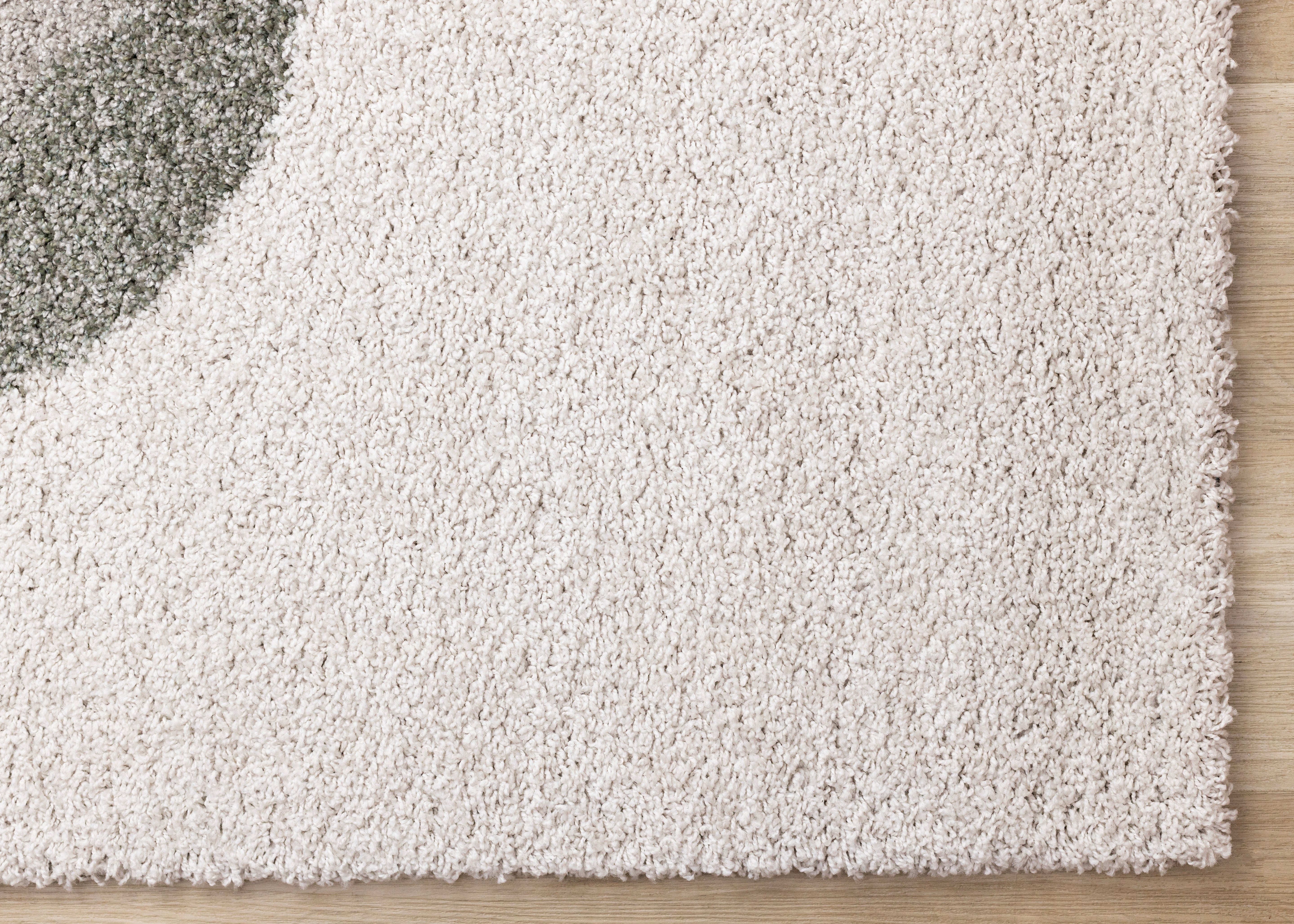 Mora Grey Blue Green Overlapping Ovals Rug